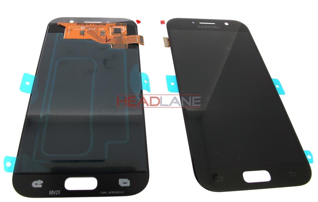 Samsung SM-A520 Galaxy A5 (2017) LCD Display / Screen + Touch - Black (No Box) - view 2