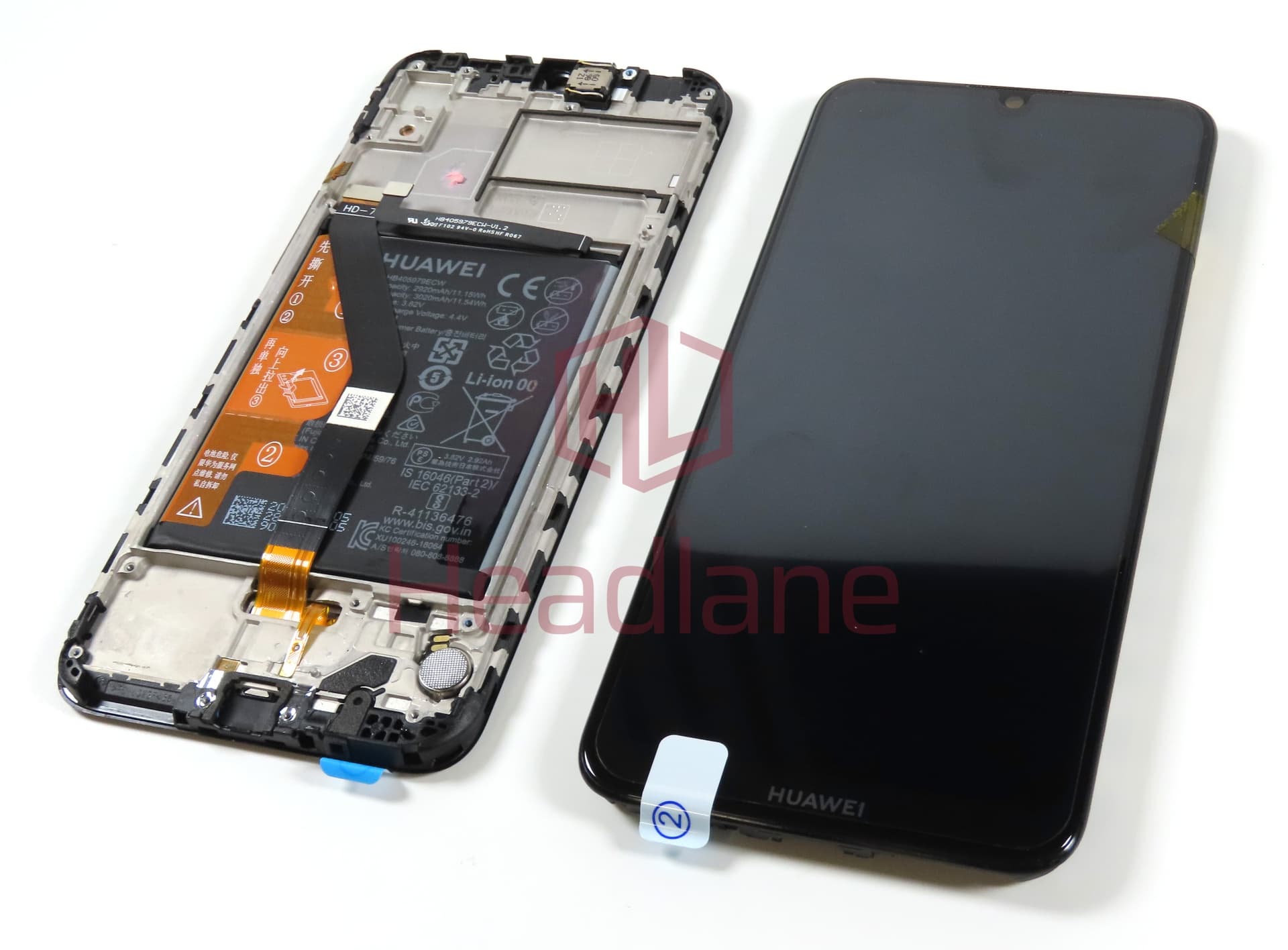 Huawei Y6 (2019) LCD Display / Screen + Touch + Battery (No Box) - view 3