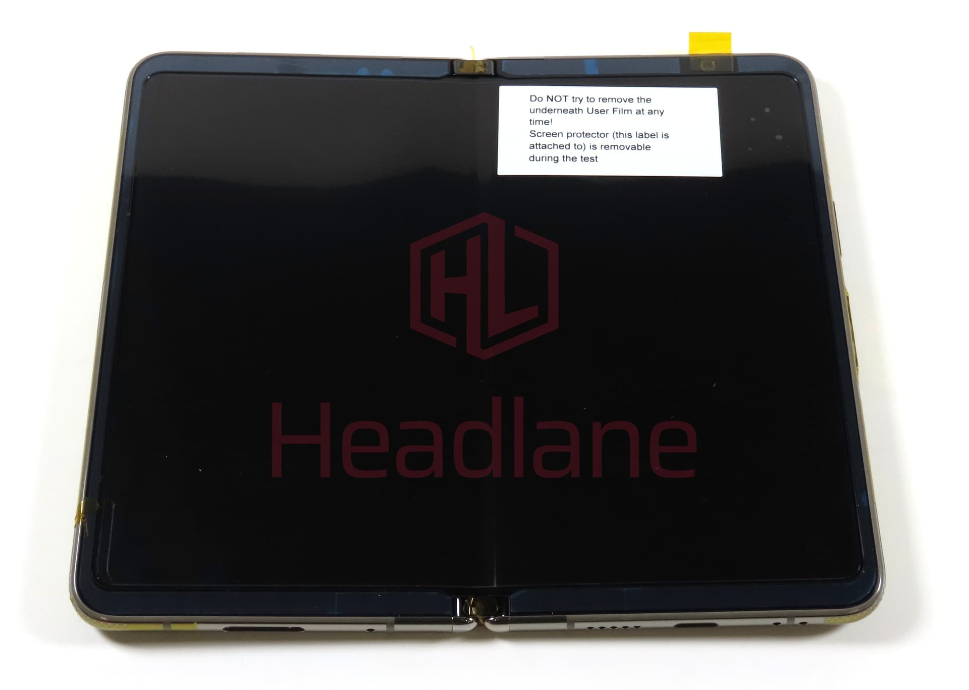 Google Pixel Fold Inner LCD Display / Screen + Touch - Porcelain / White - view 2