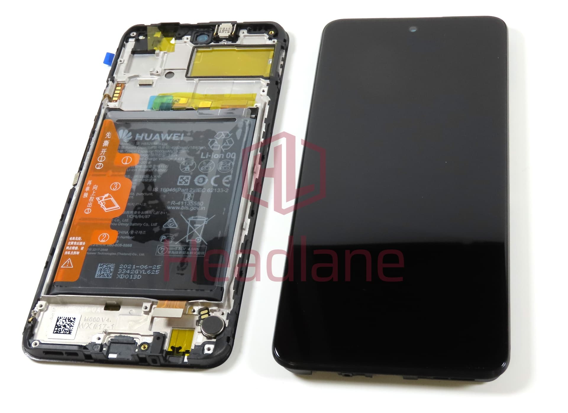 Huawei P Smart (2021) / Y7a LCD Display / Screen + Touch + Battery (No Box) - view 3