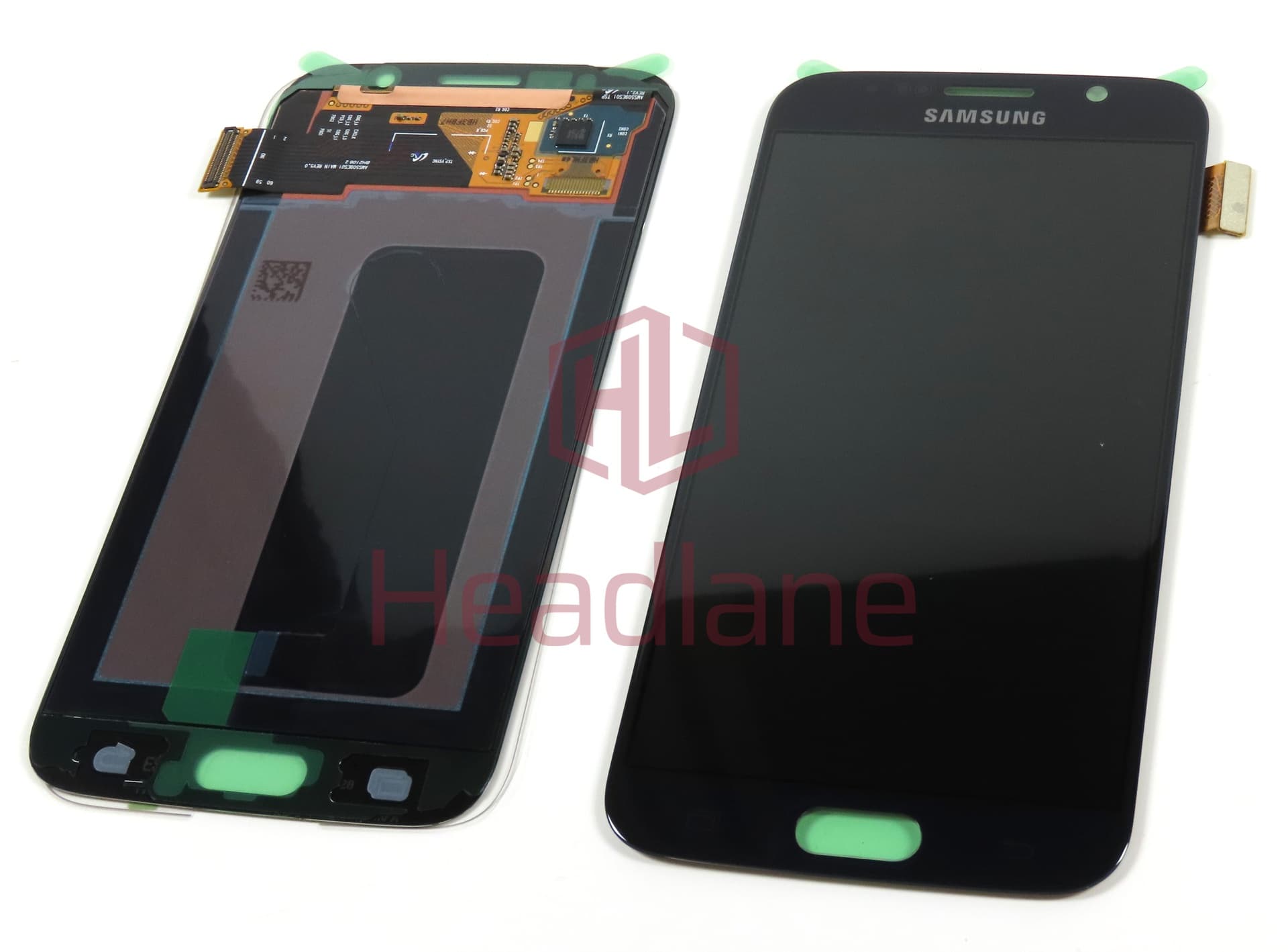 Samsung SM-G920F Galaxy S6 LCD Display / Screen + Touch - Black (No Box) - view 3