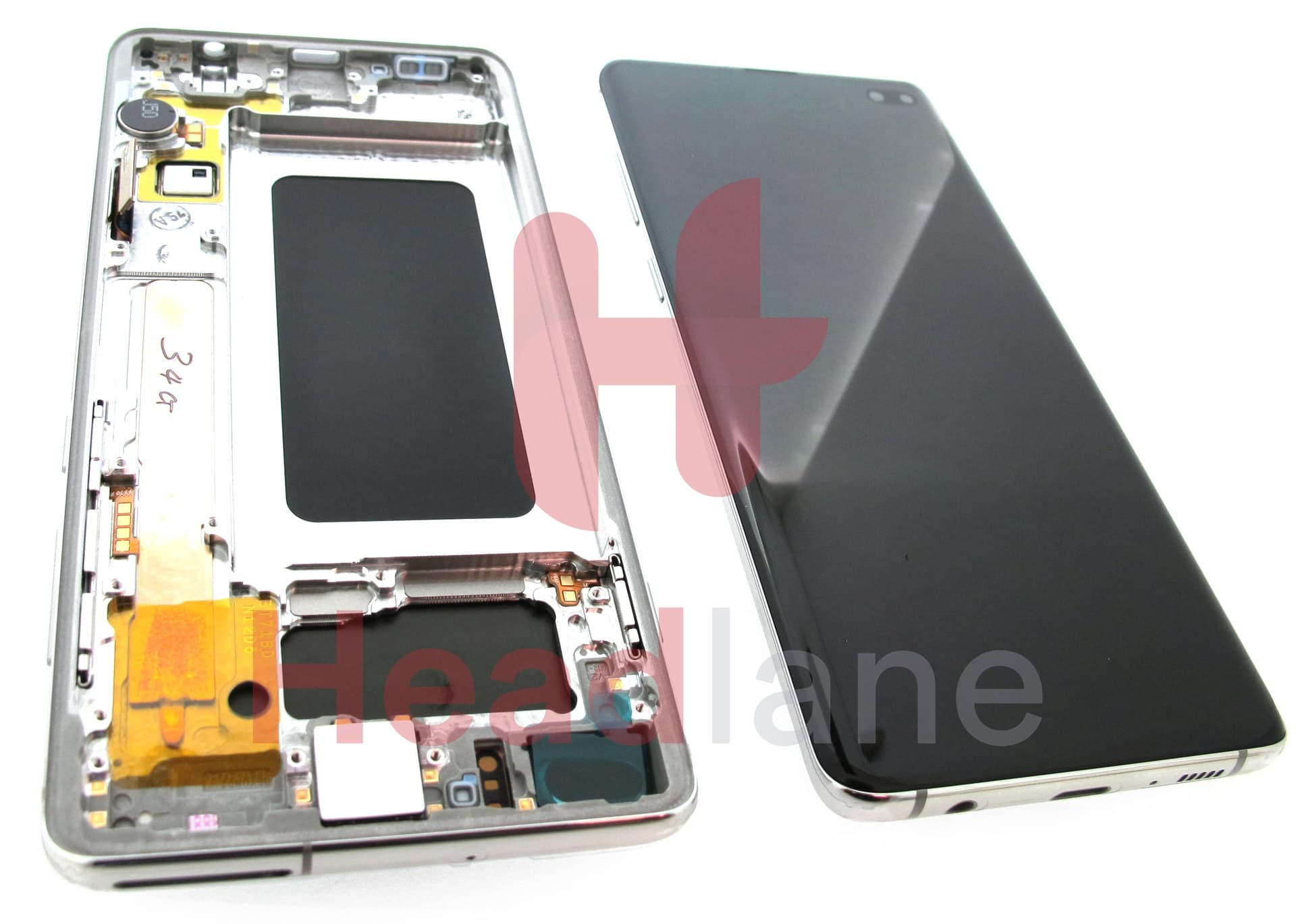 Samsung SM-G975 Galaxy S10+ / S10 Plus LCD Display / Screen + Touch - Prism Silver (No Box) - view 2