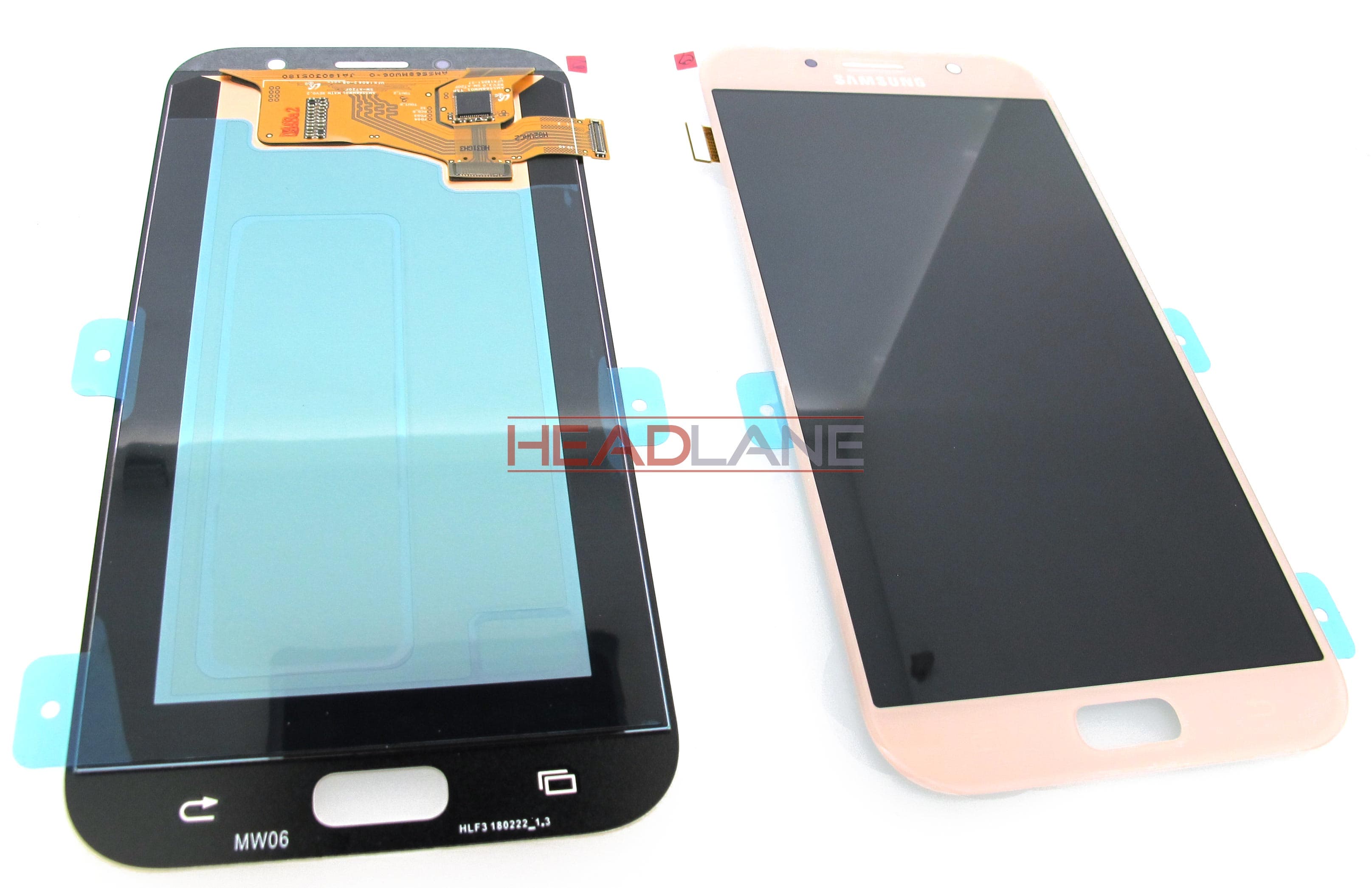 Samsung SM-A720 Galaxy A7 (2017) LCD Display / Screen + Touch - Pink - view 2