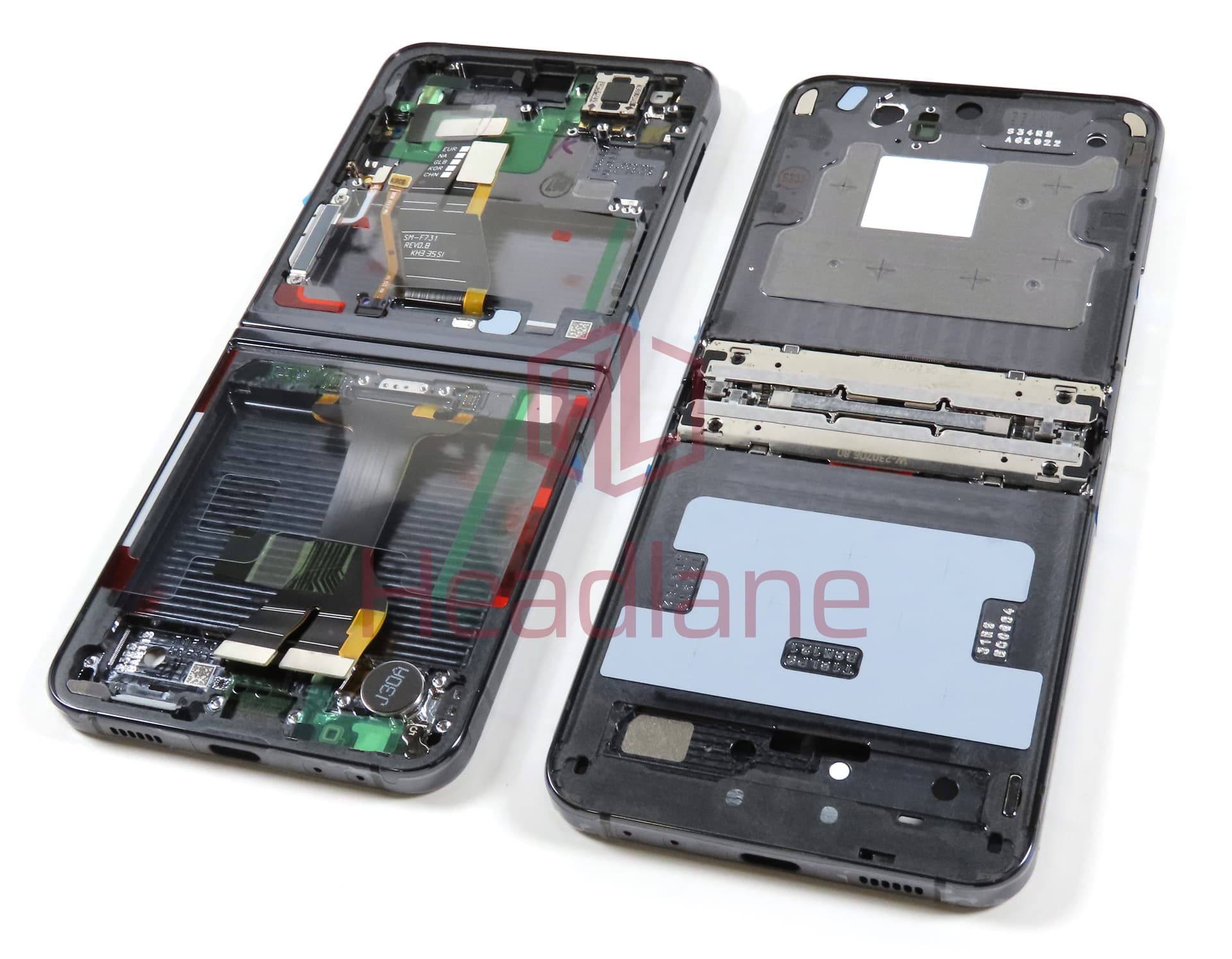 Samsung SM-F731 Galaxy Z Flip5 5G LCD Display Frame - Graphite - view 2