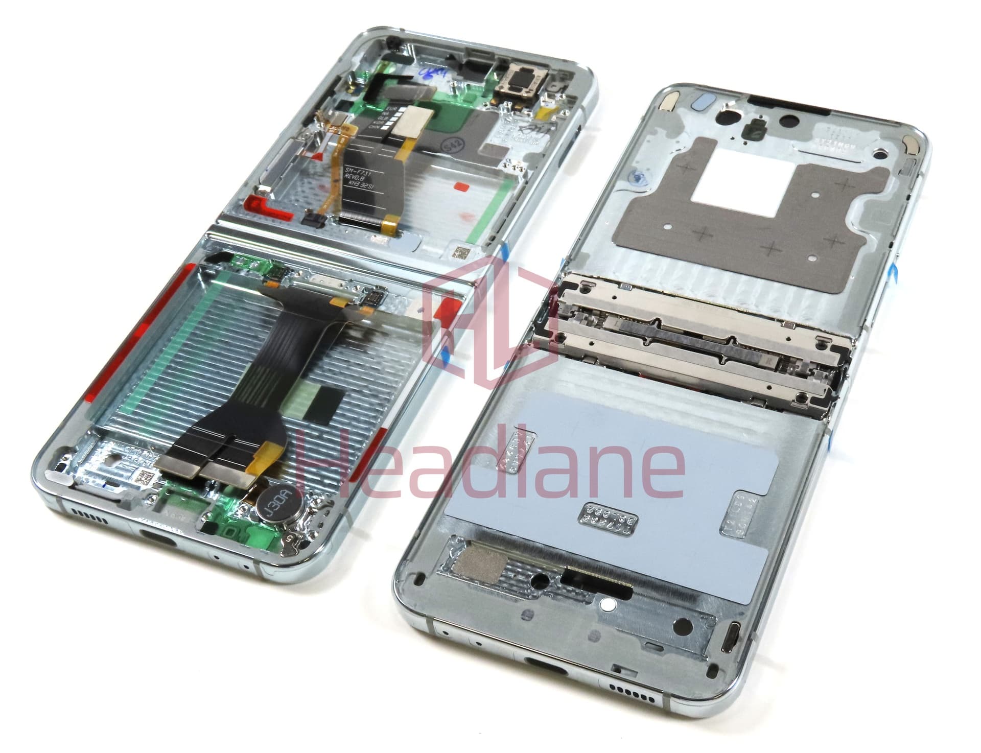 Samsung SM-F731 Galaxy Z Flip5 5G LCD Display Frame - Mint - view 2