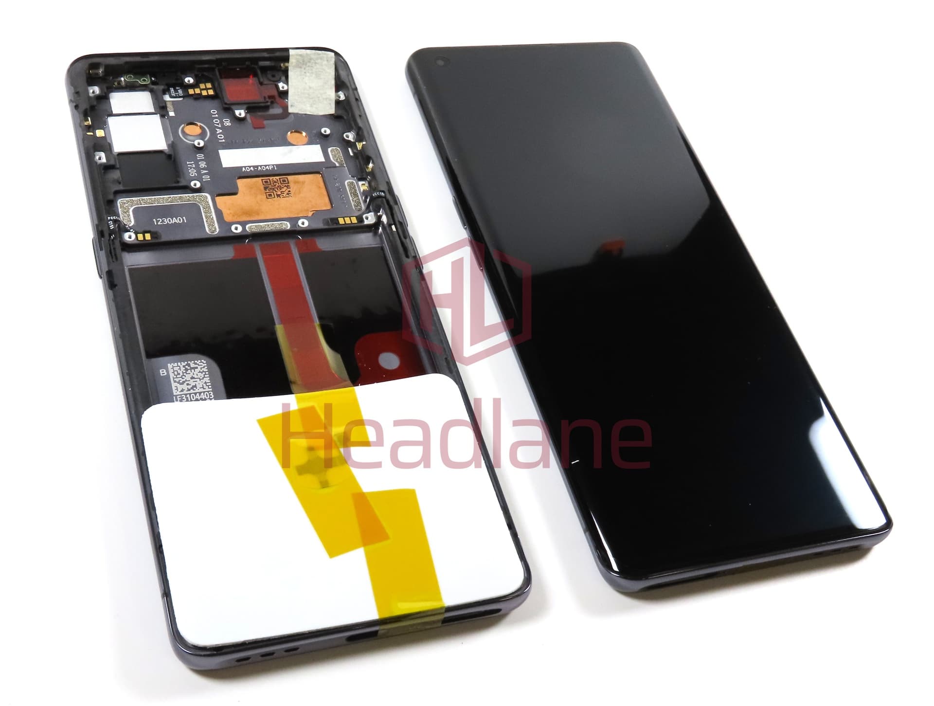 Oppo CPH2023 Find X2 LCD Display / Screen + Touch - Black - view 2