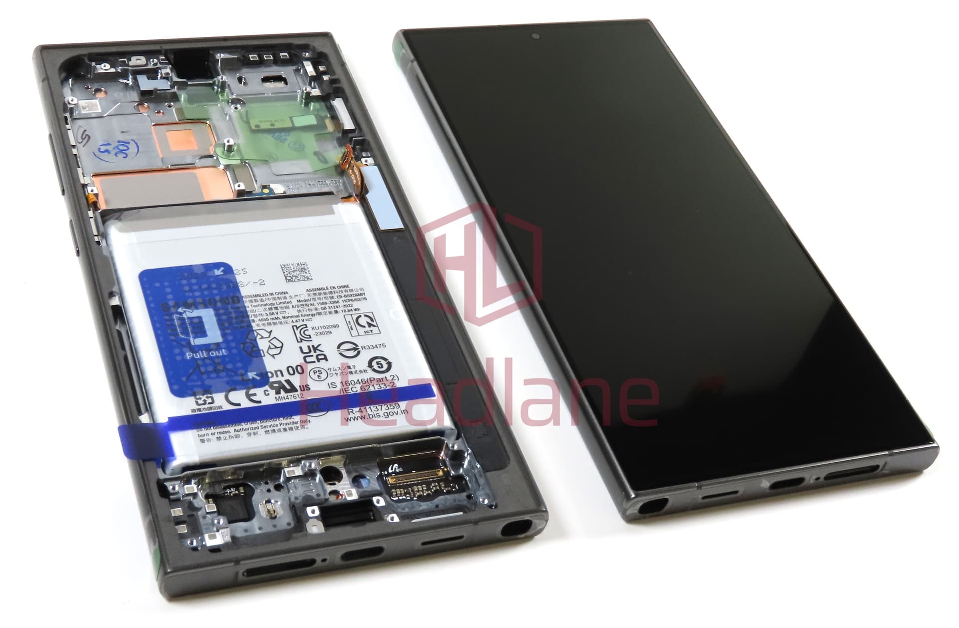 Samsung SM-S928 Galaxy S24 Ultra LCD Display / Screen + Touch + Battery - Titanium Black / Titanium Blue / Titanium Green / Titanium Violet - view 3