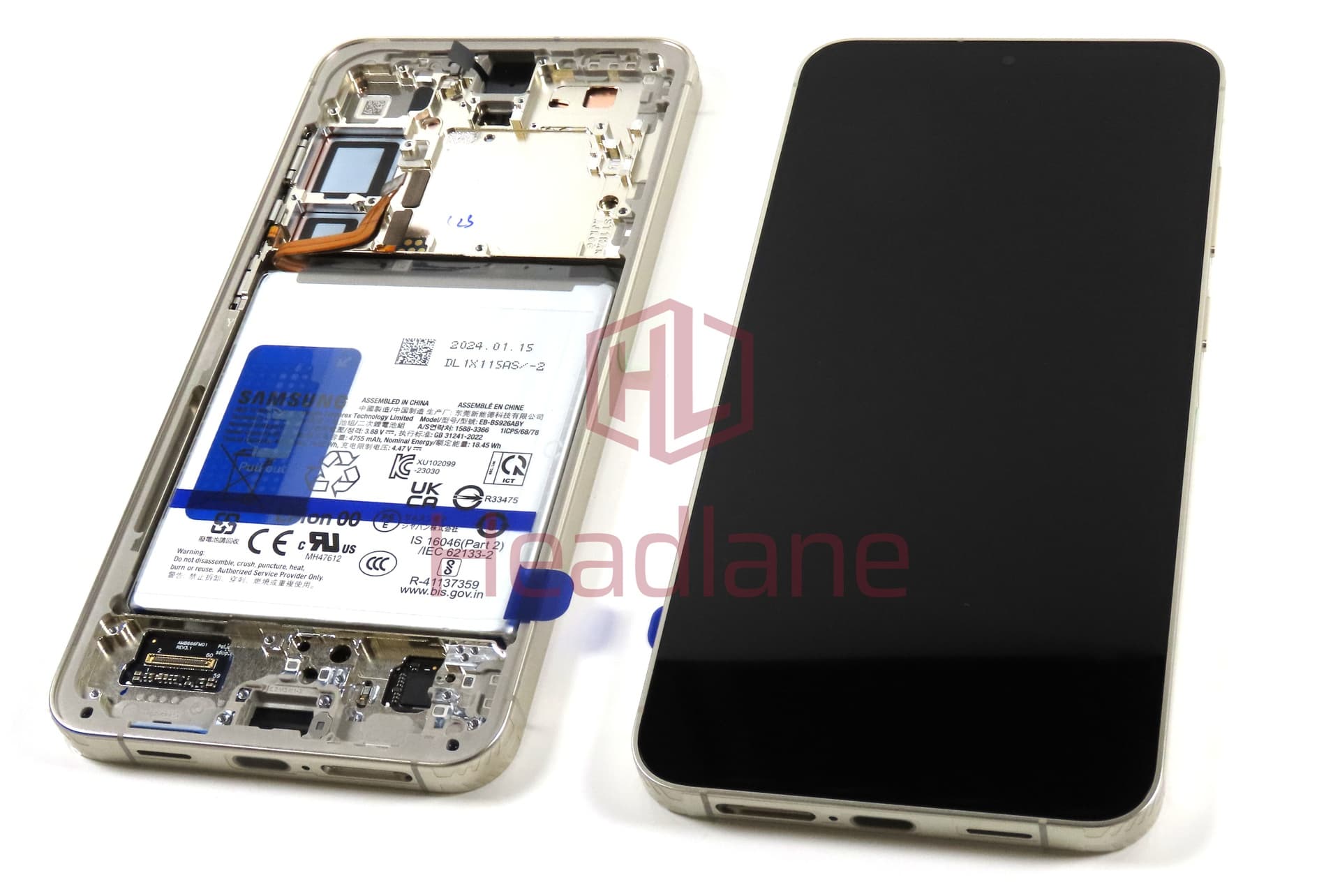 Samsung SM-S926 Galaxy S24+ / Plus LCD Display / Screen + Touch + Battery - Amber Yellow - view 2