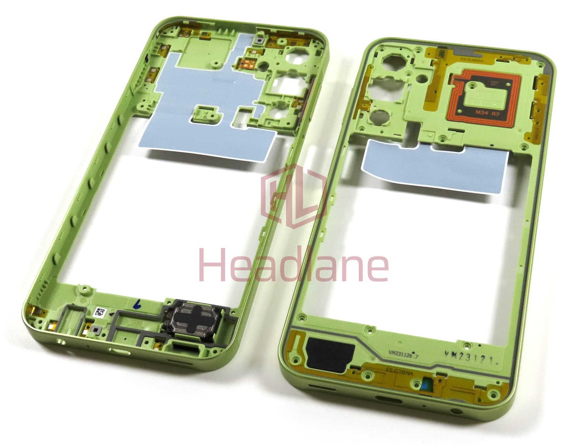 Samsung SM-A256 Galaxy A25 5G Middle Cover / Chassis - Yellow - view 2