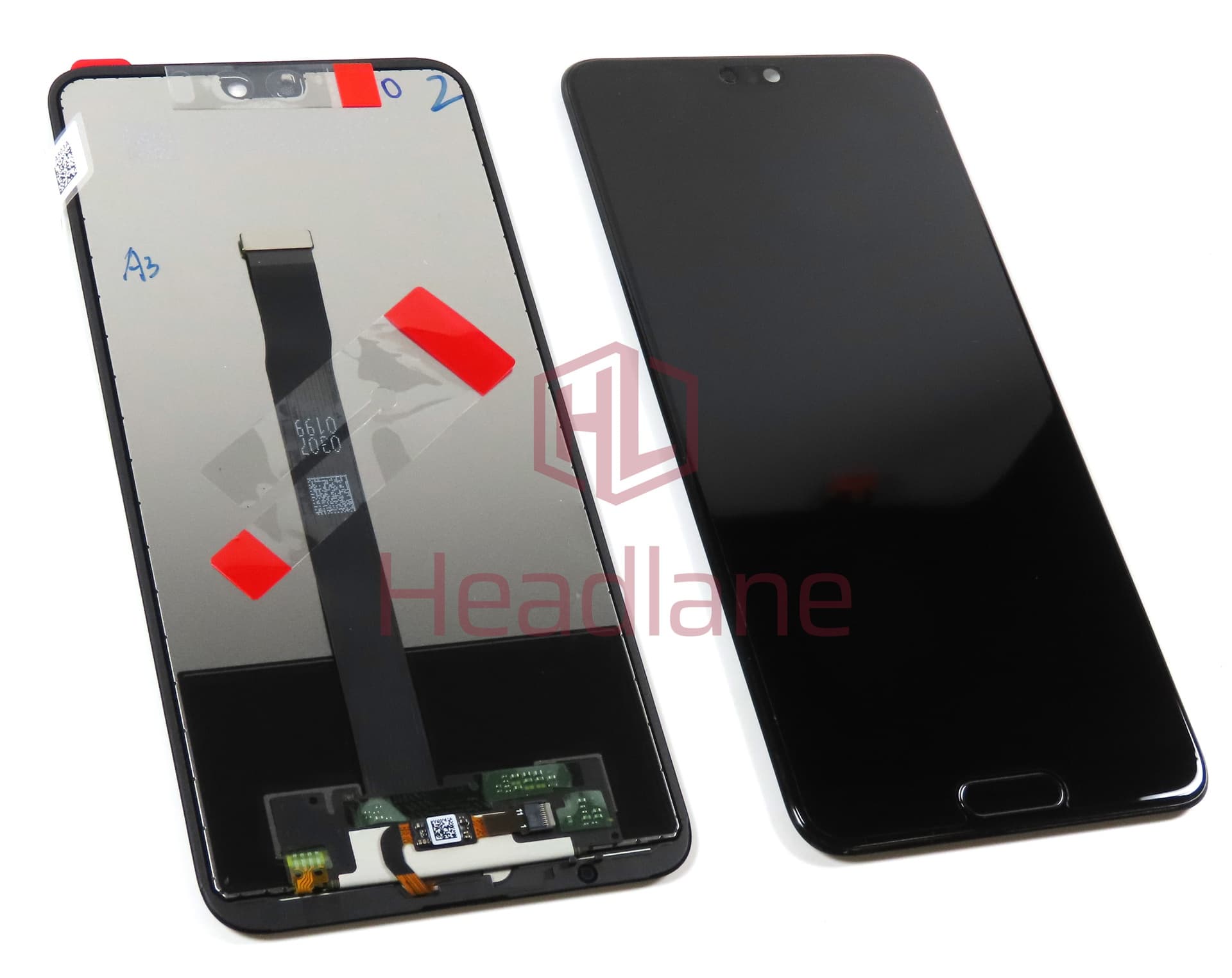 Huawei P20 LCD Display / Screen + Touch - Black (No Box) - view 2