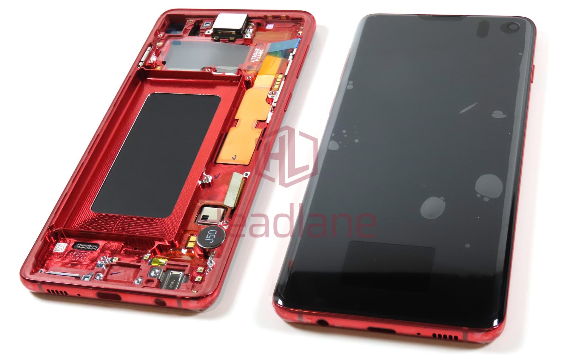 Samsung SM-G973 Galaxy S10 LCD Display / Screen + Touch - Cardinal Red (No Box) - view 2