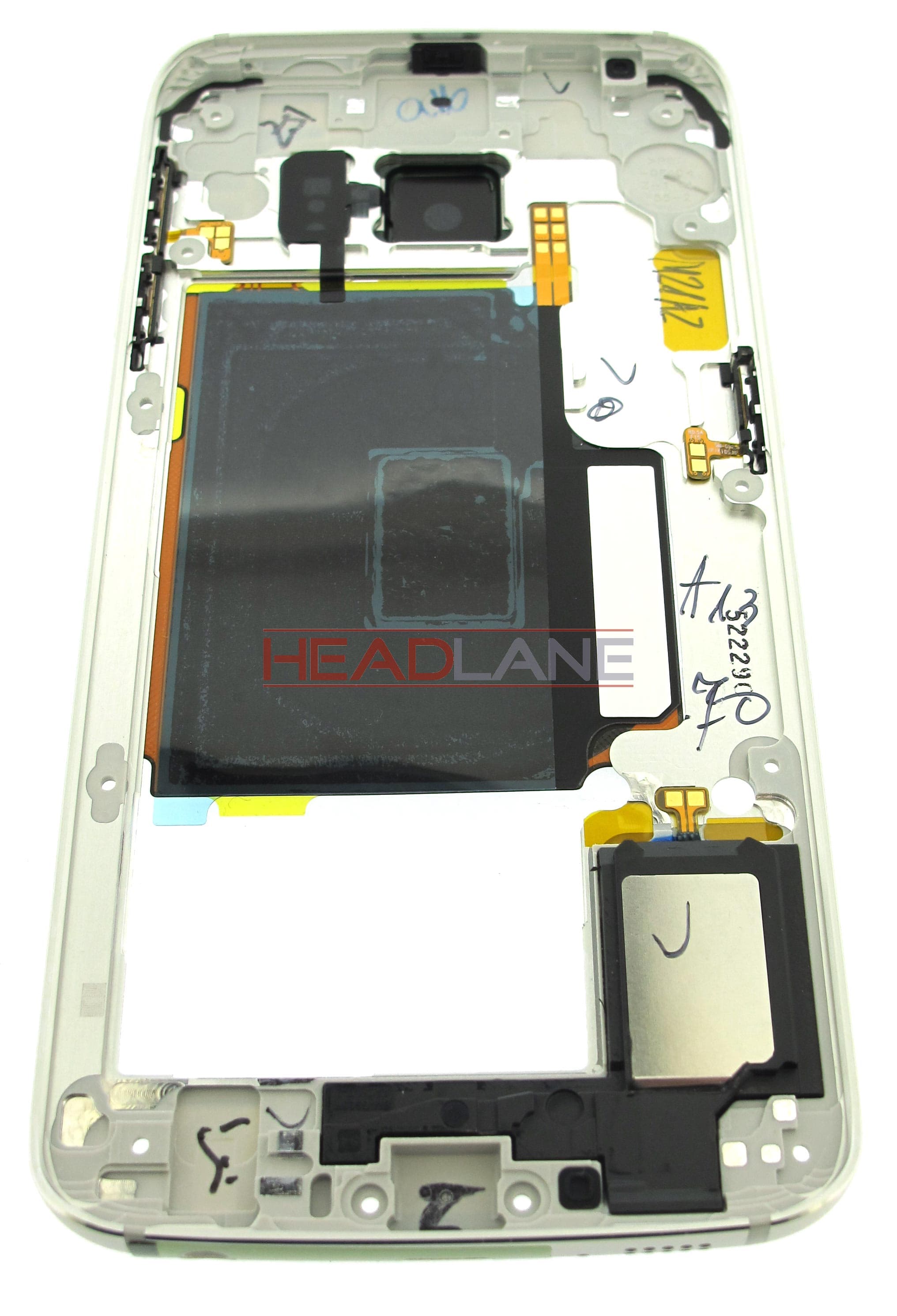 Samsung SM-G925 Galaxy S6 Edge Middle Cover / Chassis - Green - view 2