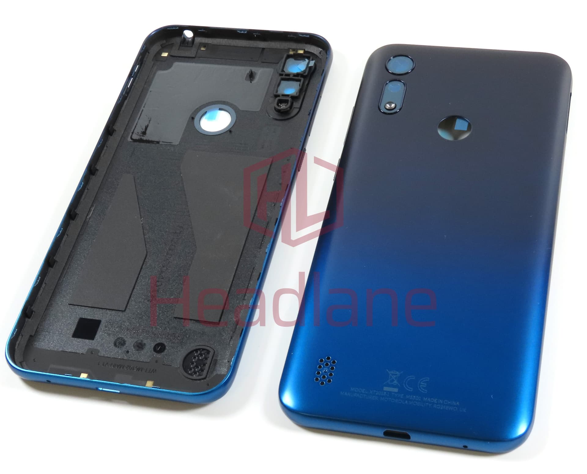 Motorola XT2053 Moto E6s Back / Battery Cover - Blue - view 3