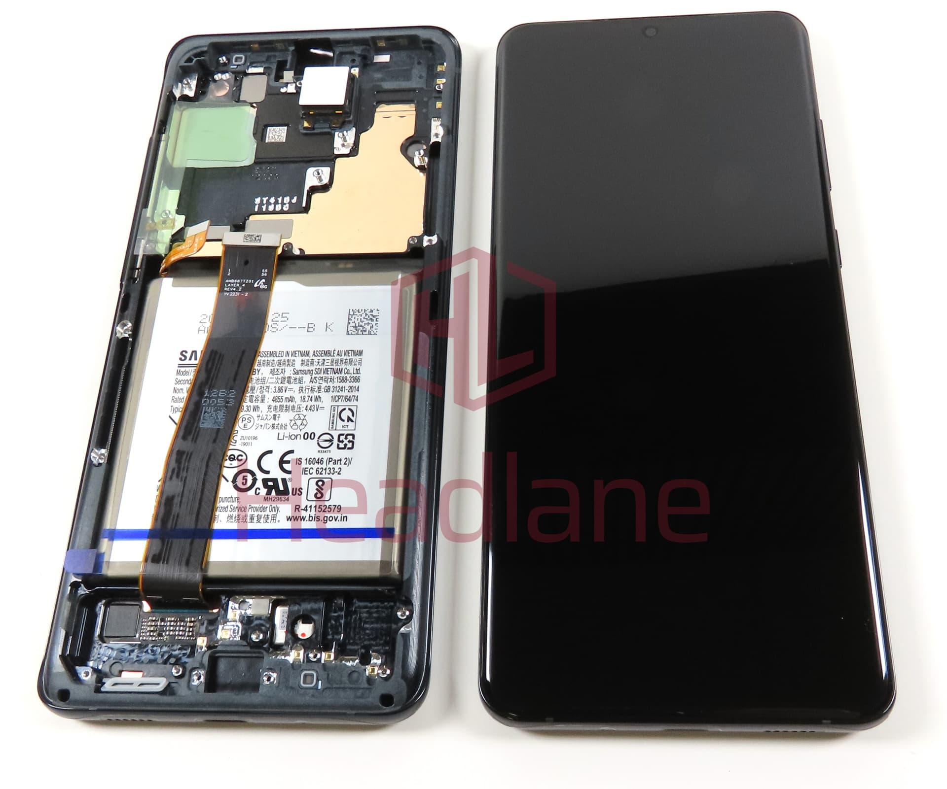 Samsung SM-G988 Galaxy S20 Ultra LCD Display / Screen + Touch + Battery - Black (No Camera) - view 2