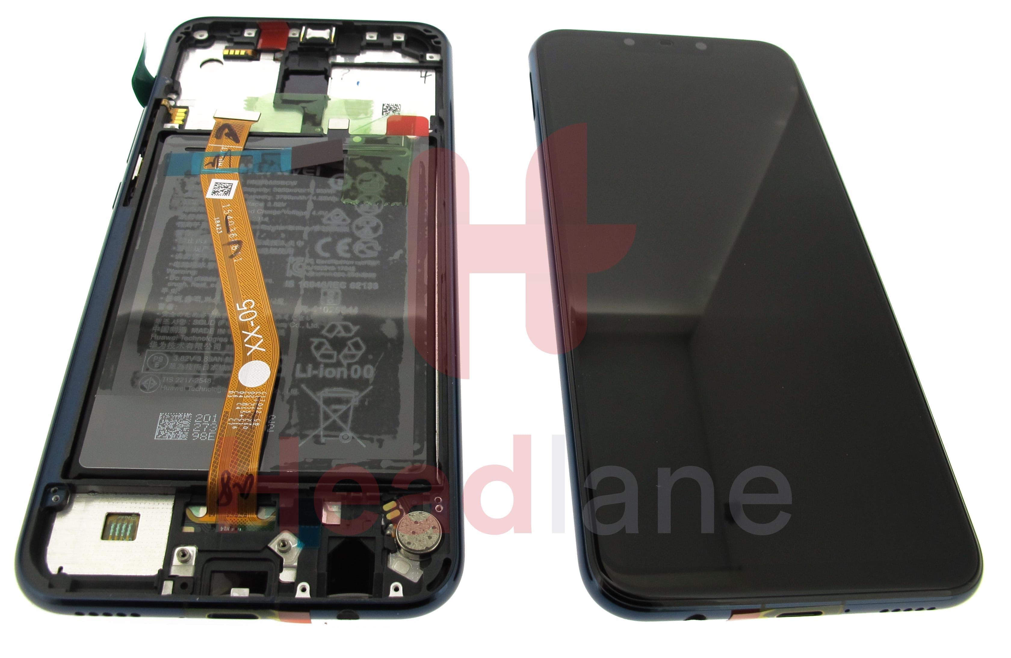 Huawei Mate 20 Lite LCD Display / Screen + Touch + Battery Assembly - Blue - view 2