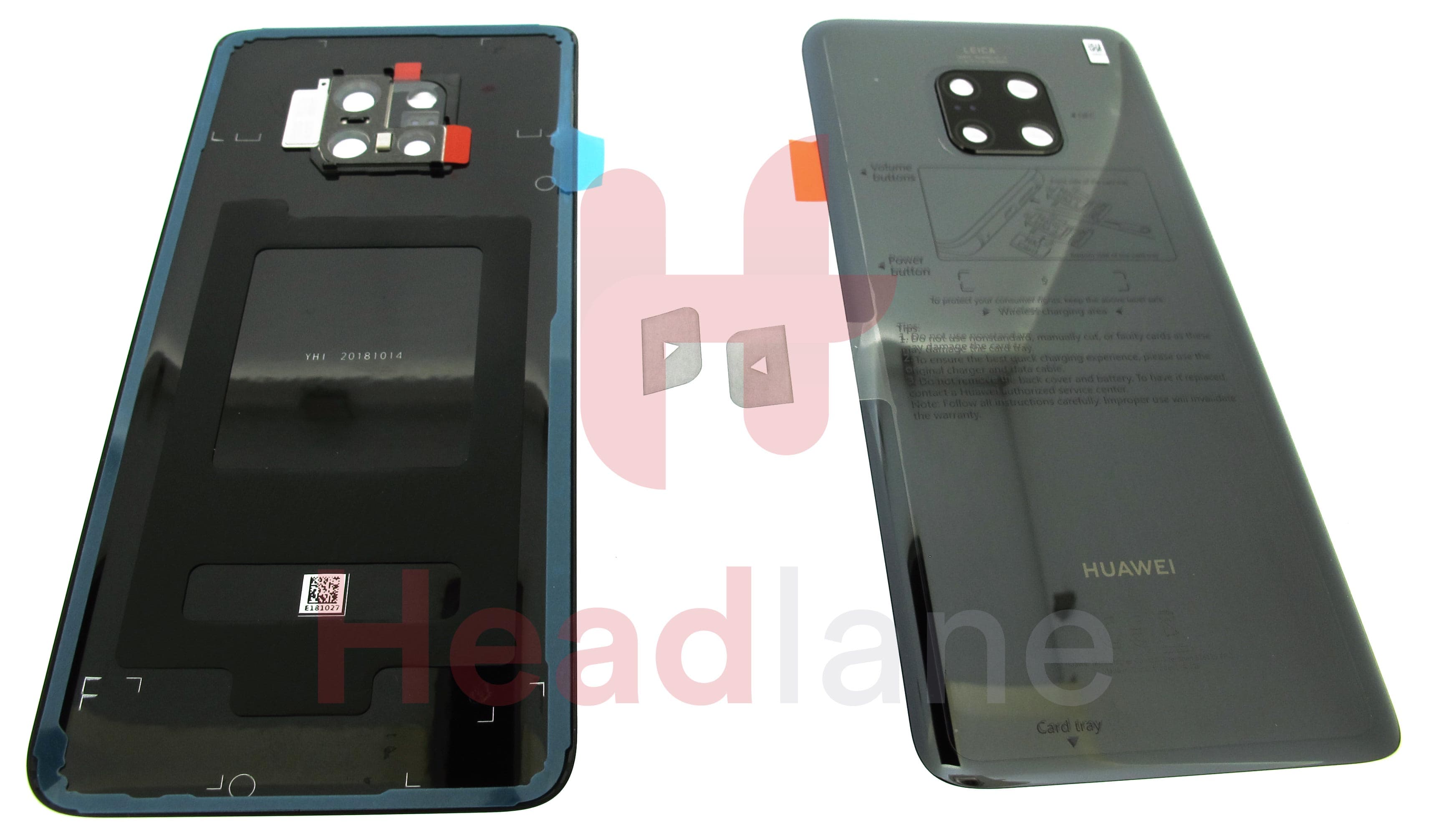 Huawei Mate 20 Pro Back / Battery Cover - Black - view 2