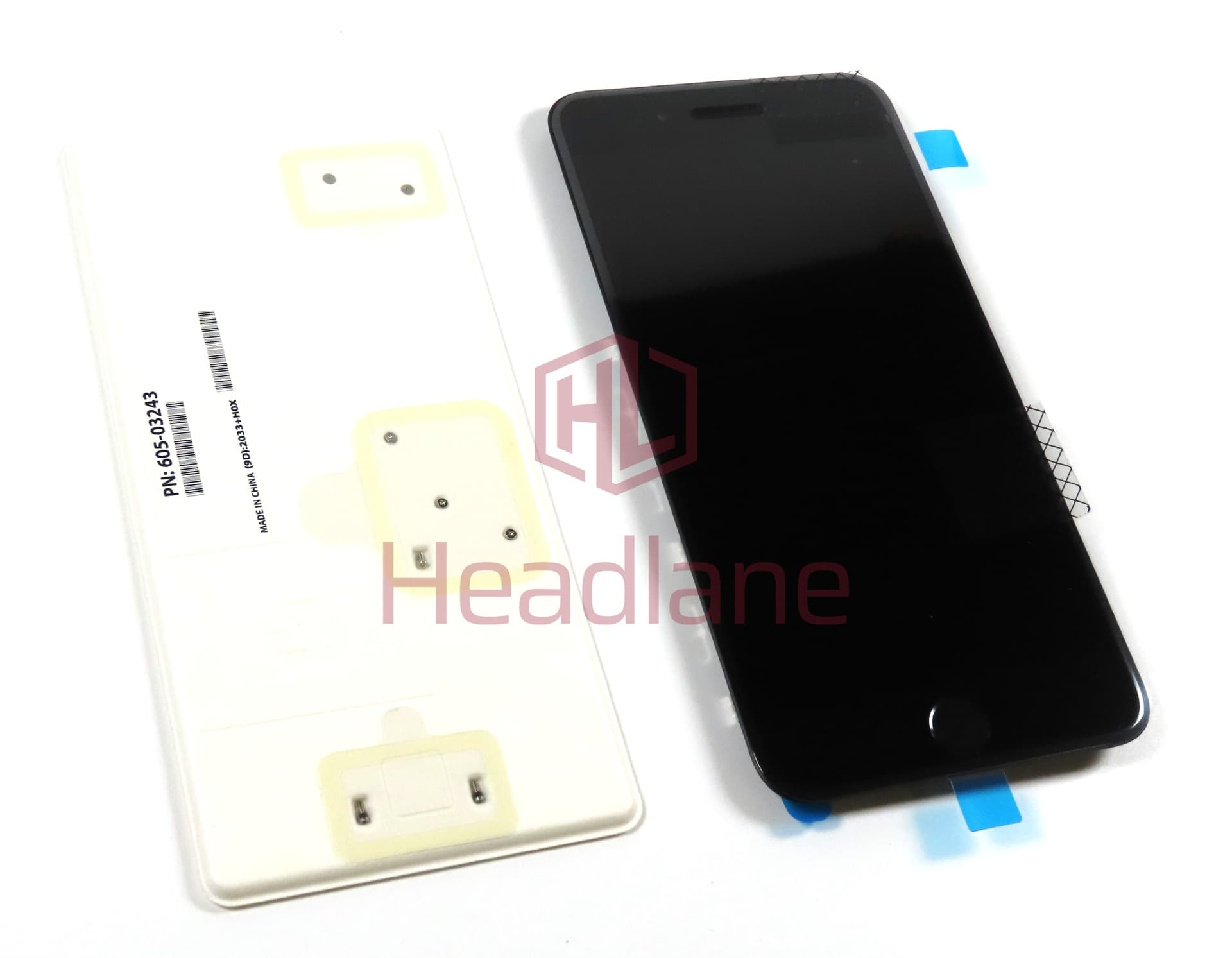 Apple iPhone 8 Plus LCD Display / Screen + Touch - Black (Original / Service Stock) *Home button not usable* - view 2