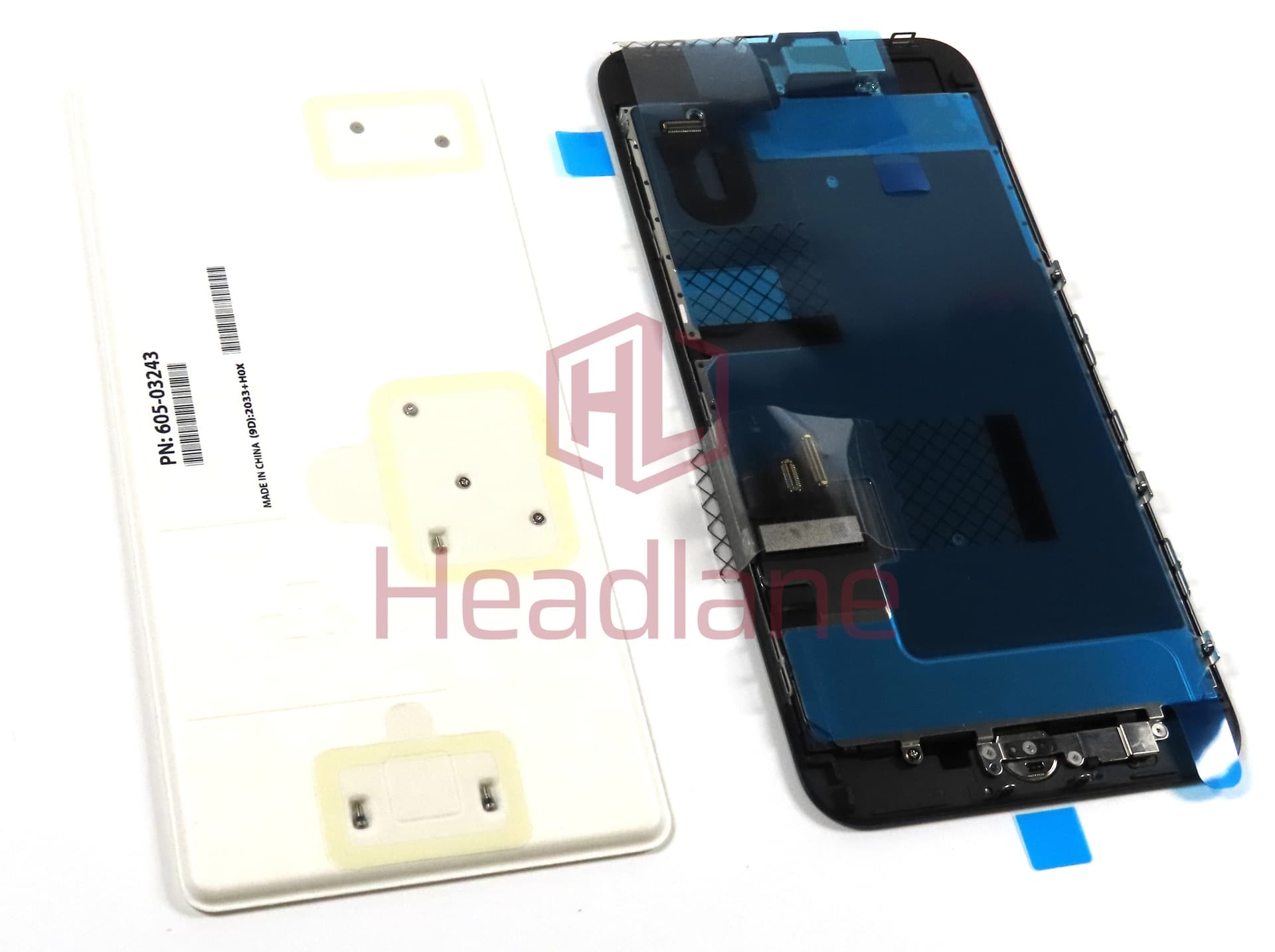 Apple iPhone 8 Plus LCD Display / Screen + Touch - Black (Original / Service Stock) *Home button not usable* - view 3