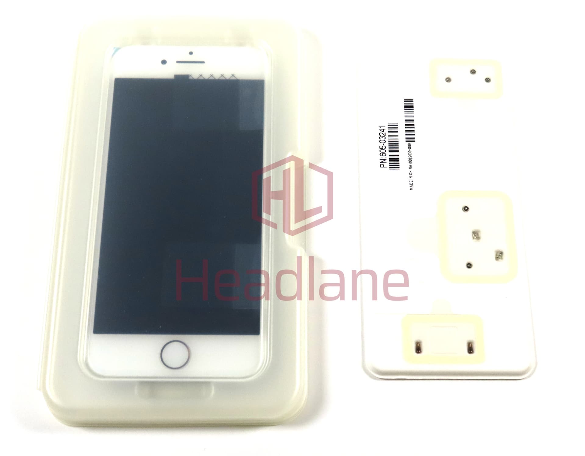 Apple iPhone 8 LCD Display / Screen + Touch - White (Original / Service Stock) *Home button not usable* - view 3