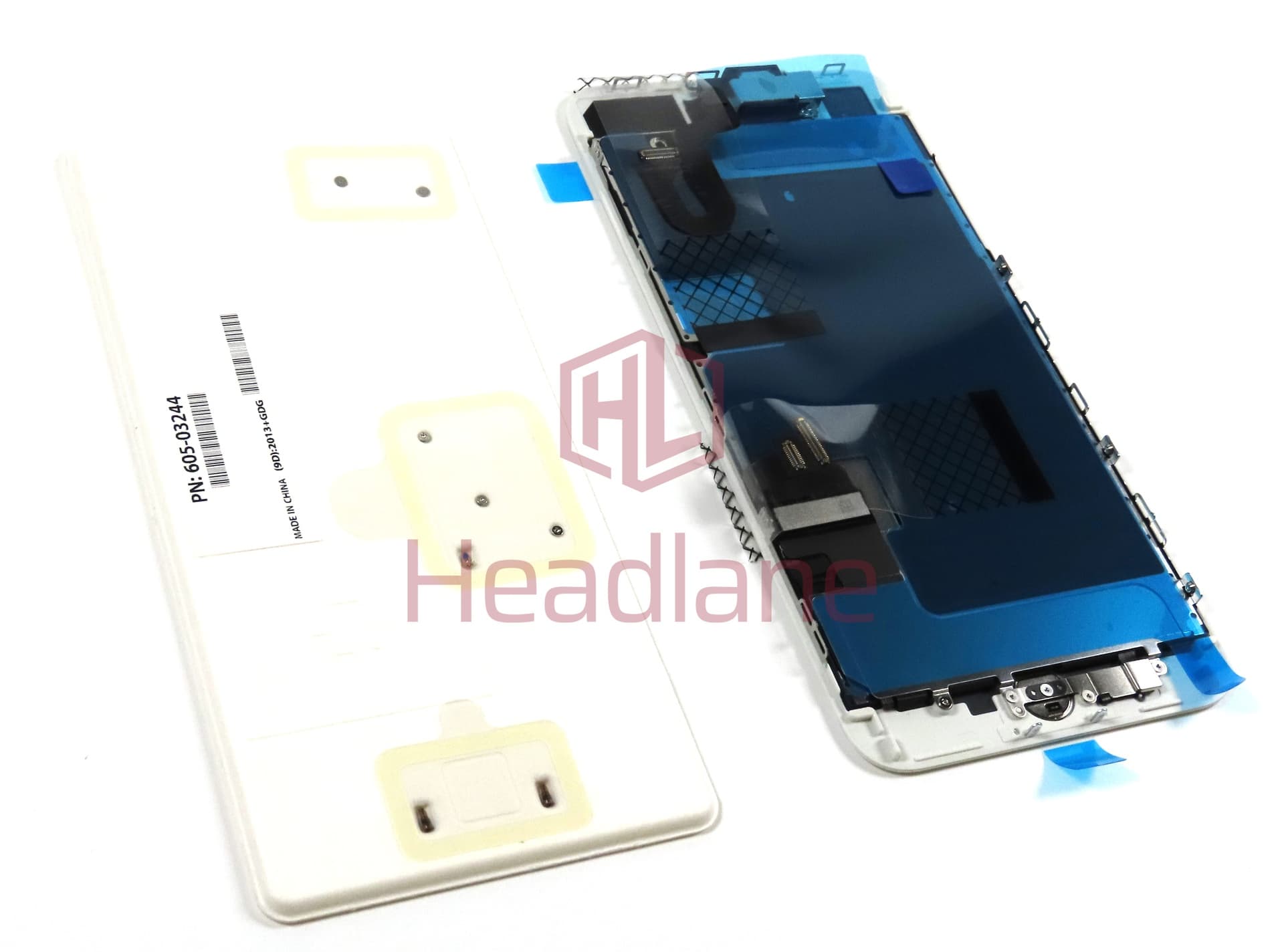 Apple iPhone 8 Plus LCD Display / Screen + Touch - White (Original / Service Stock) *Home button not usable* - view 2