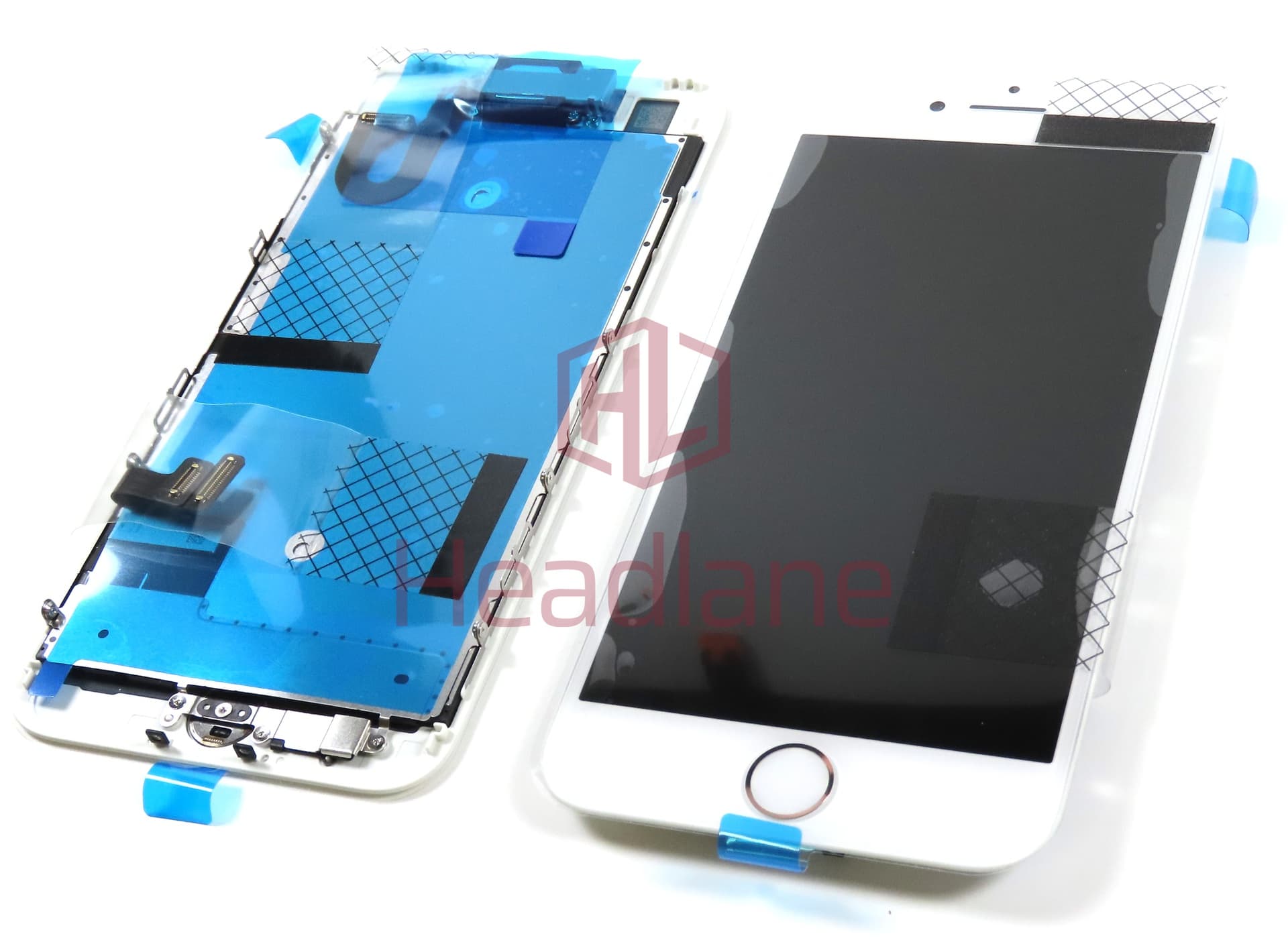 Apple iPhone 7 LCD Display / Screen + Touch - White (Original / Service Stock) *Home button not usable* - view 2