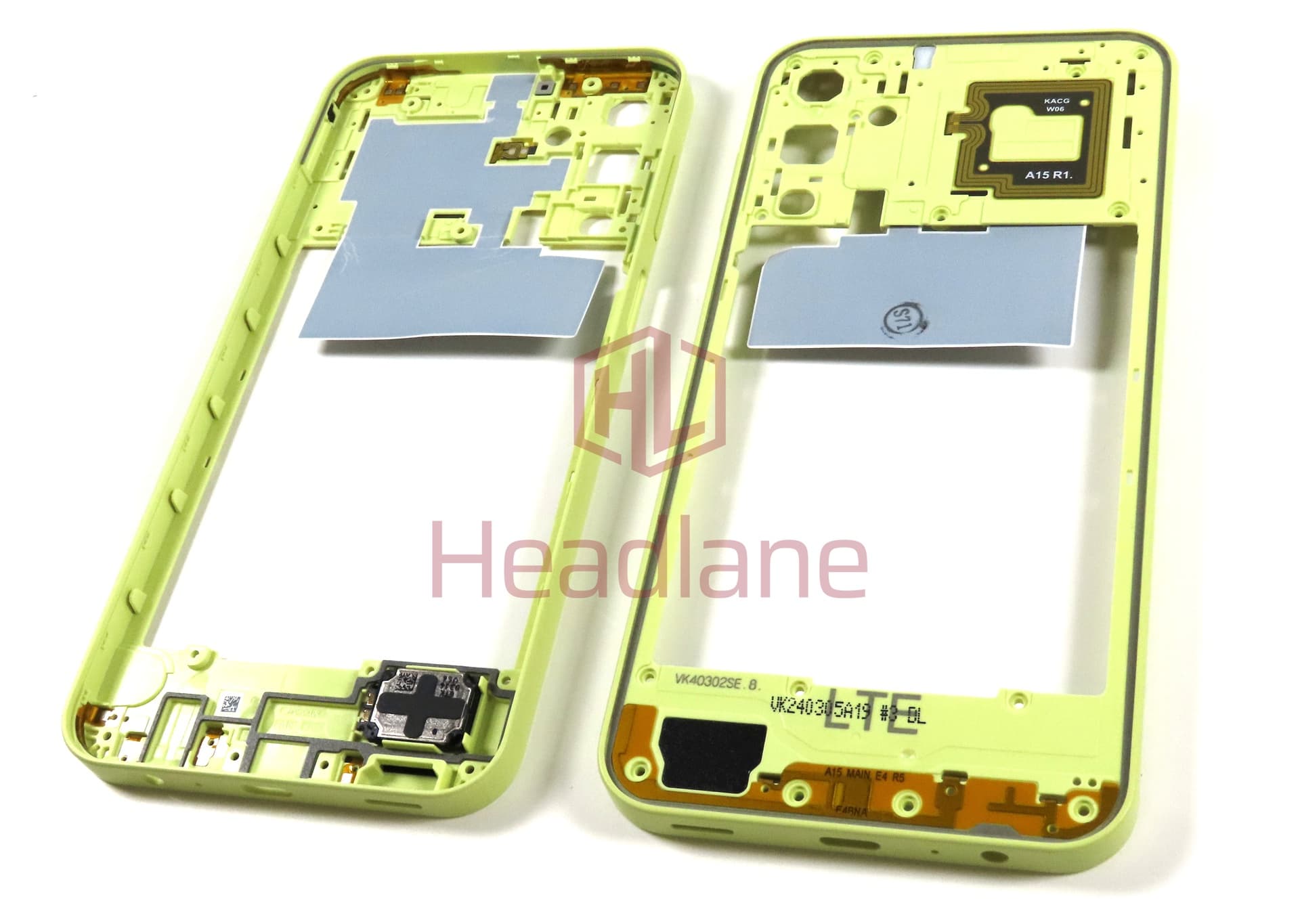 Samsung SM-A155 Galaxy A15 4G Middle Cover / Chassis - Yellow - view 2
