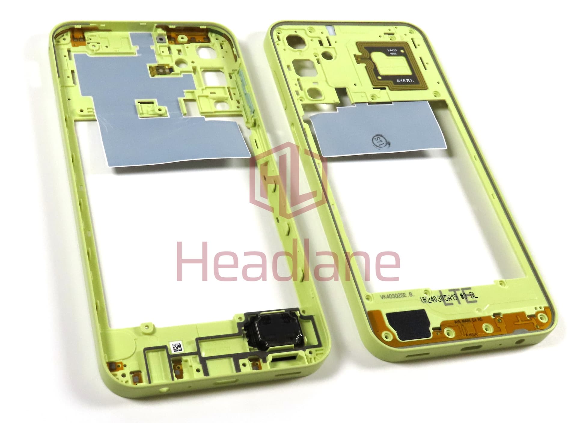 Samsung SM-A155 Galaxy A15 4G Middle Cover / Chassis - Yellow - view 3