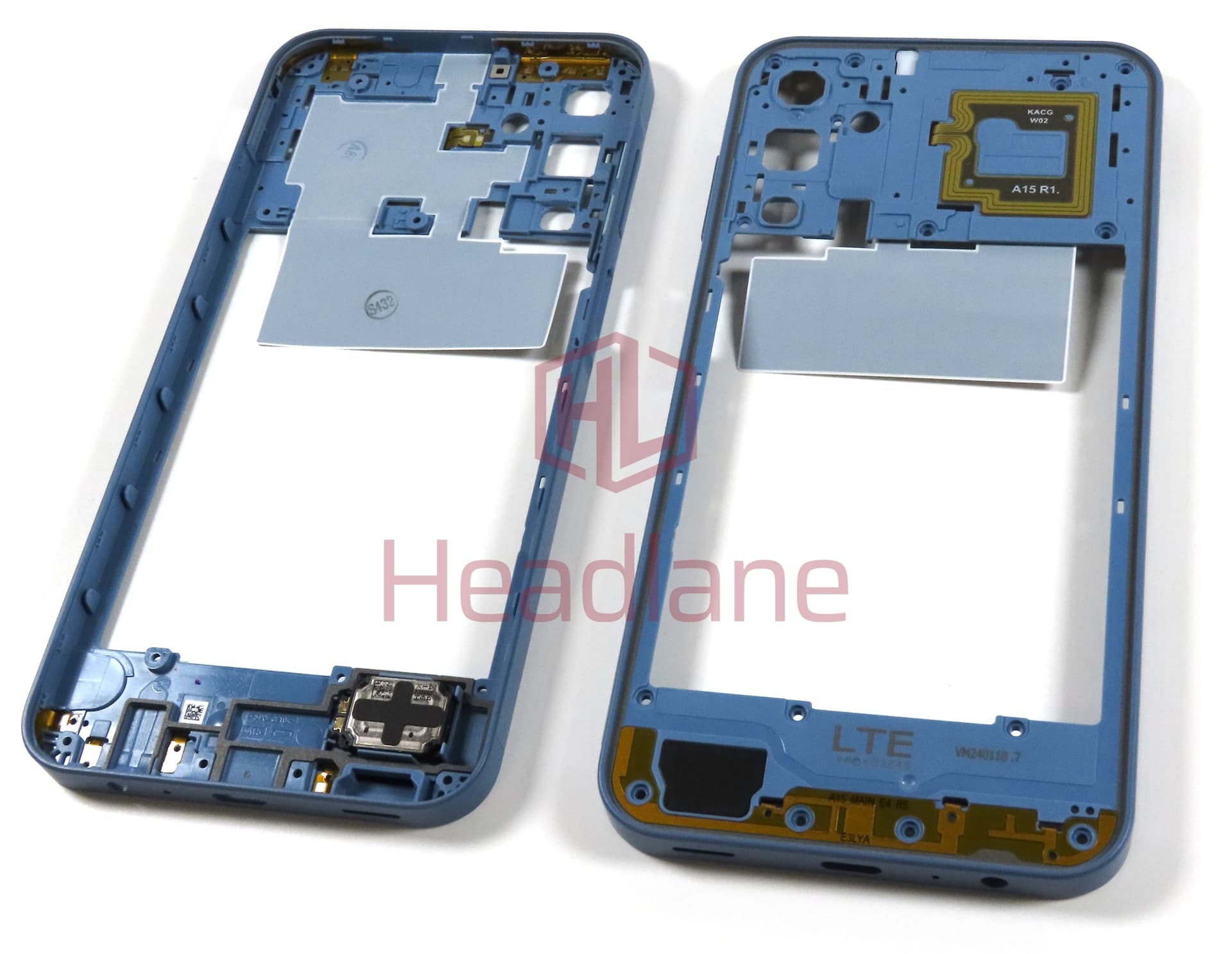Samsung SM-A155 Galaxy A15 4G Middle Cover / Chassis - Blue - view 2