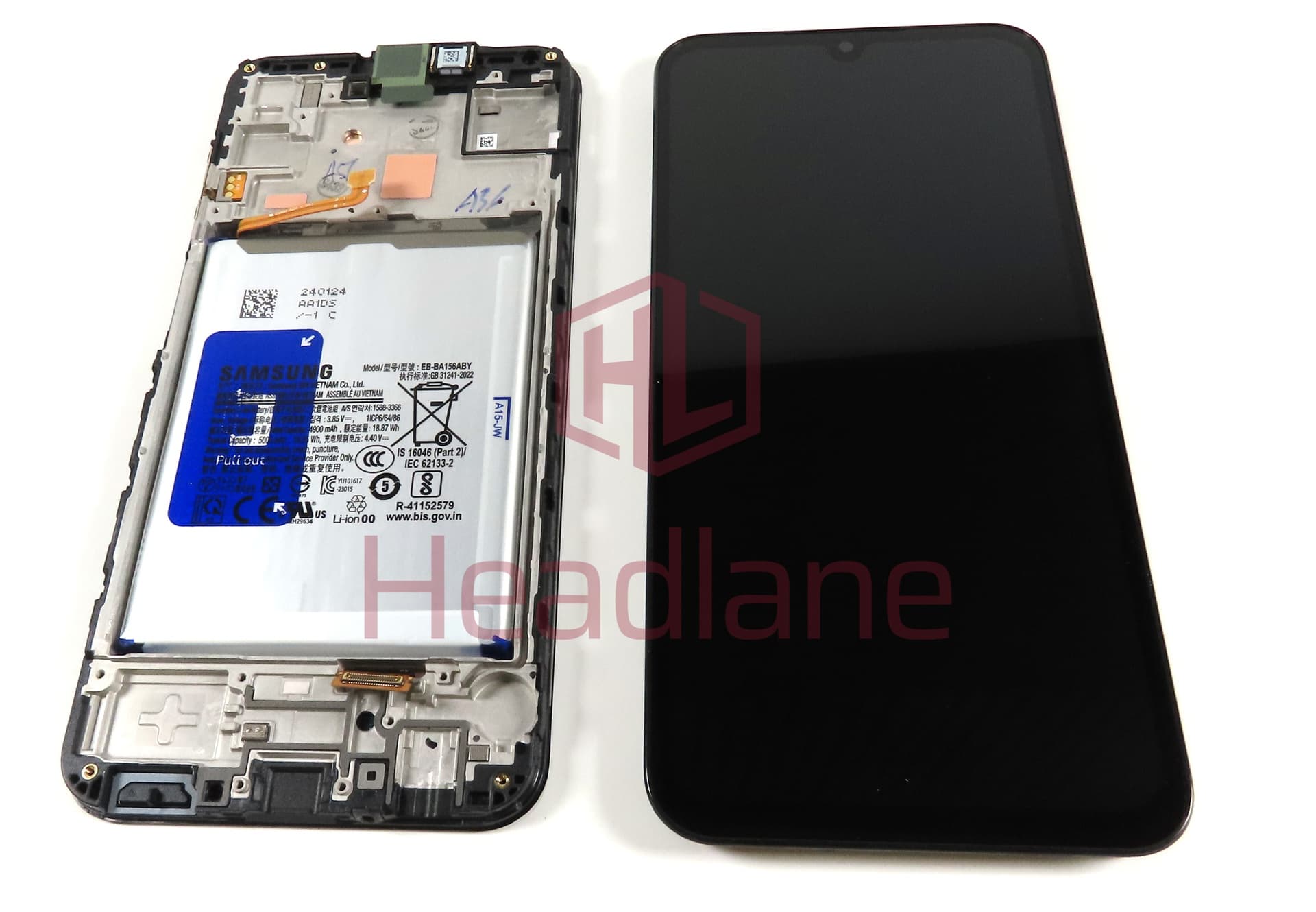 Samsung SM-A155 A156 Galaxy A15 4G / 5G LCD Display / Screen + Touch + Battery - view 2