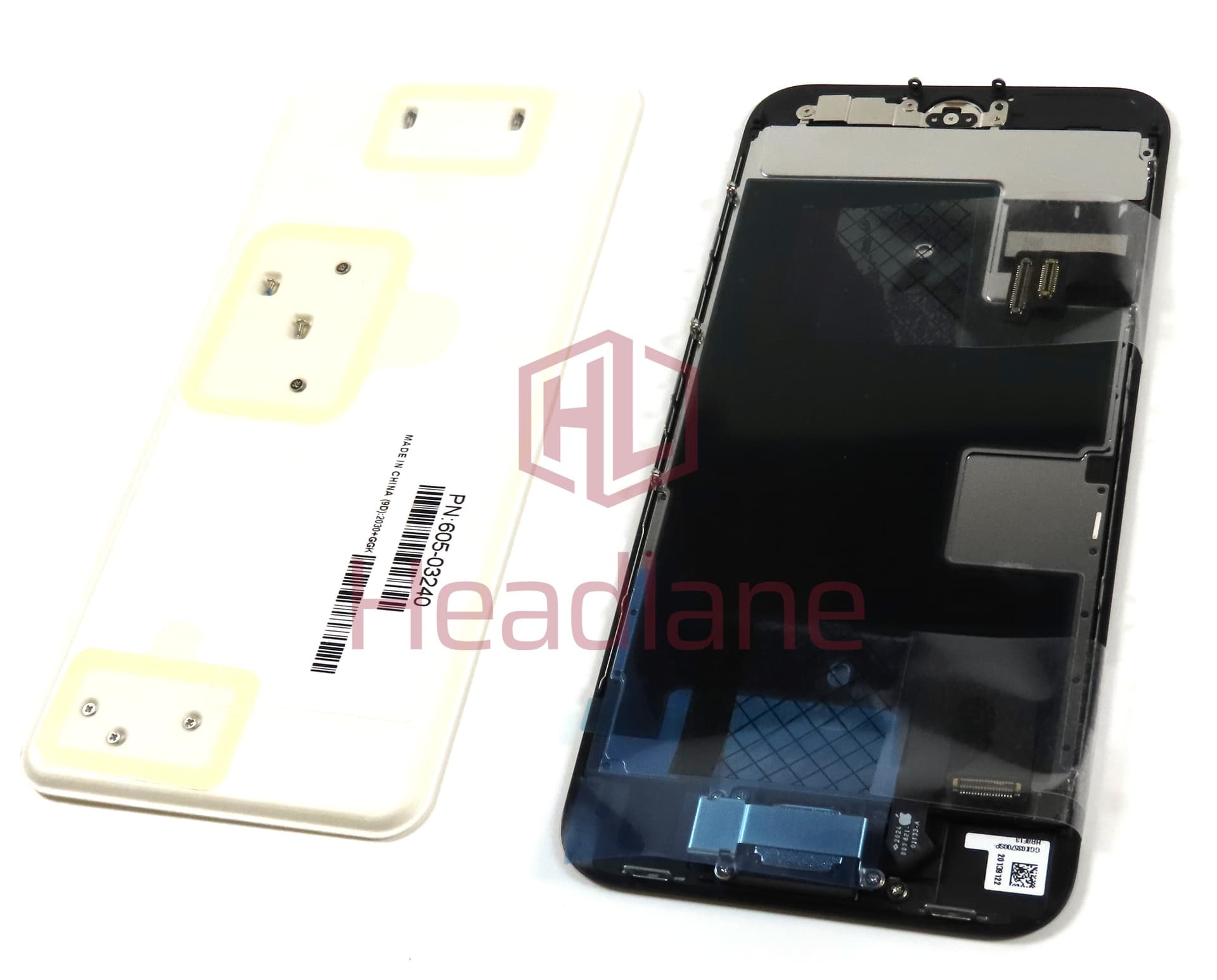 Apple iPhone 8 LCD Display / Screen + Touch - Black (Original / Service Stock) *Home button not usable* - view 2