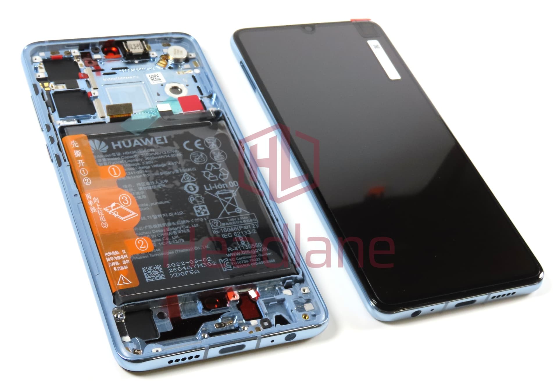 Huawei P30 LCD Display / Screen + Touch + Battery Assembly - Breathing Crystal (New Version) - view 3