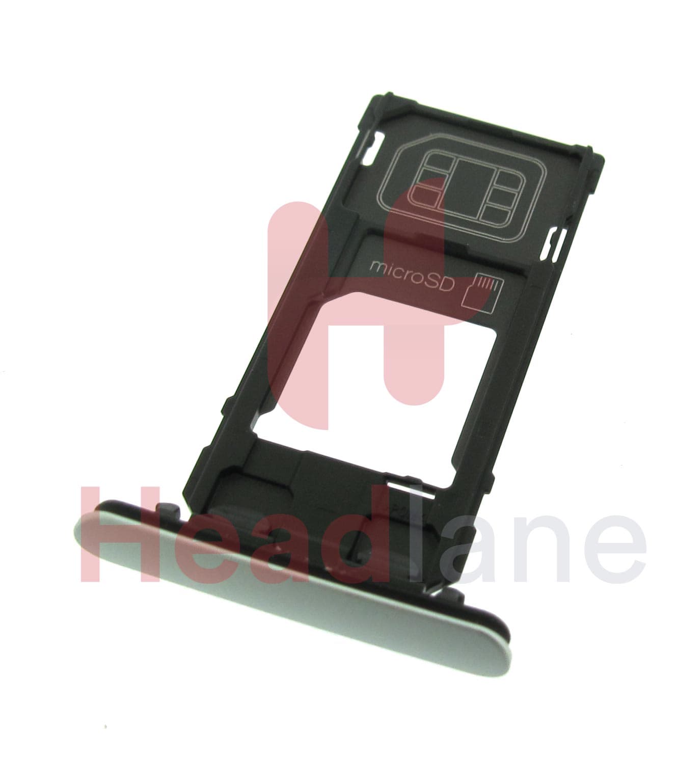 Sony H8324 Xperia XZ2 Compact SINGLE SIM Card Tray - Silver - view 2