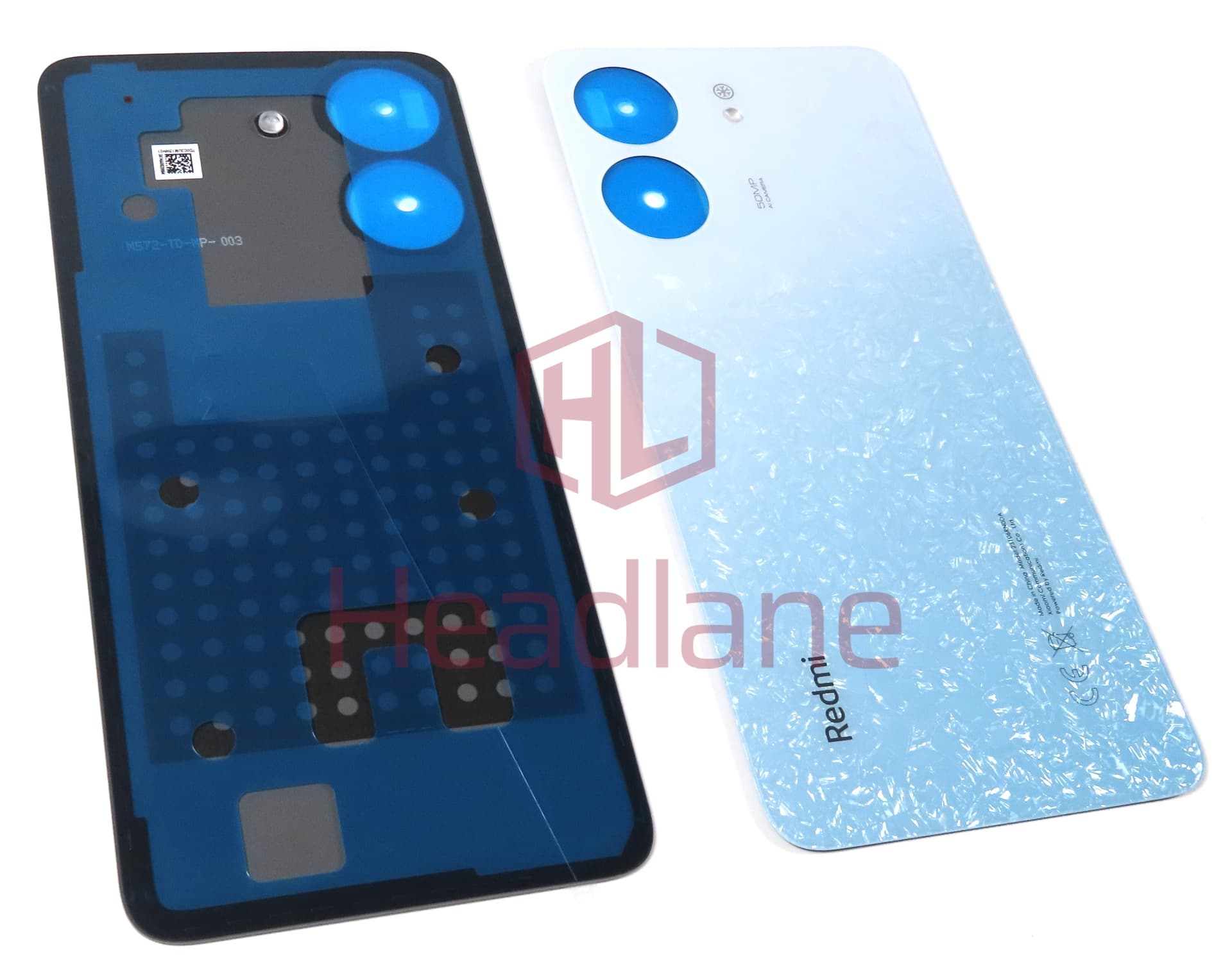 Xiaomi Redmi 13C Back / Battery Cover - White - view 2