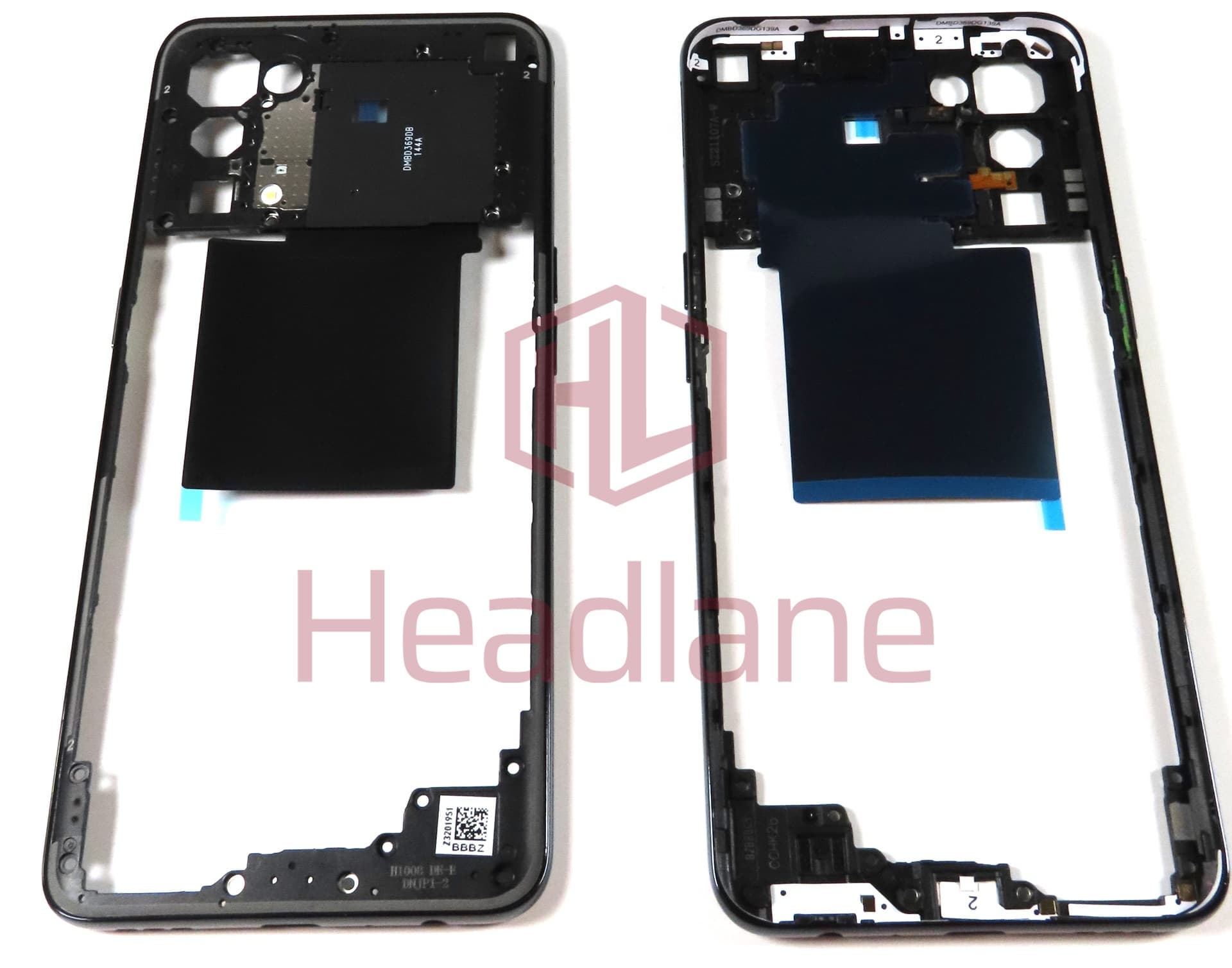 Oppo CPH2145 Reno5 5G / Find X3 Lite 5G Middle Cover / Chassis - Black - view 2