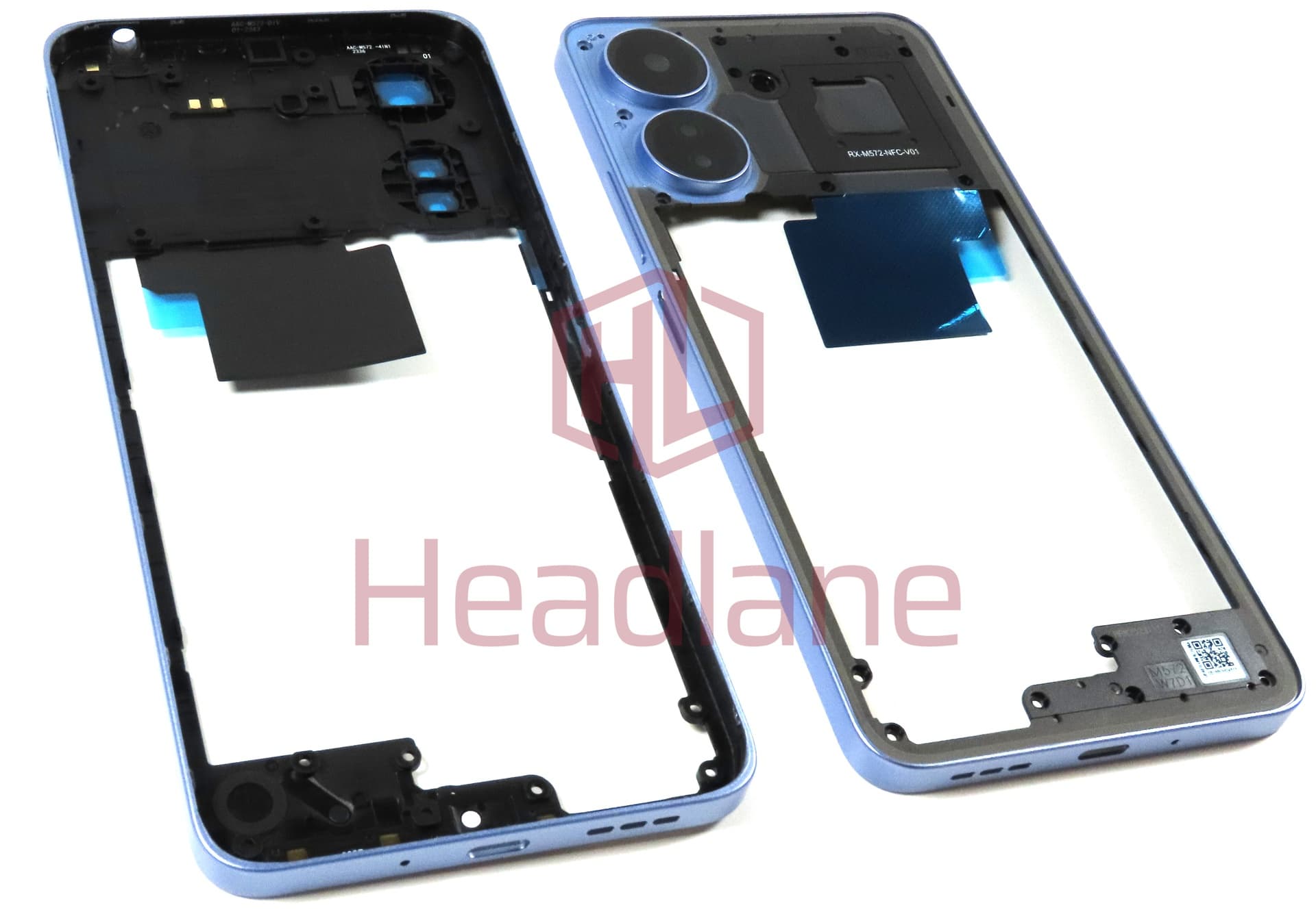 Xiaomi Poco C65 Middle Cover / Chassis - Light Blue - view 3