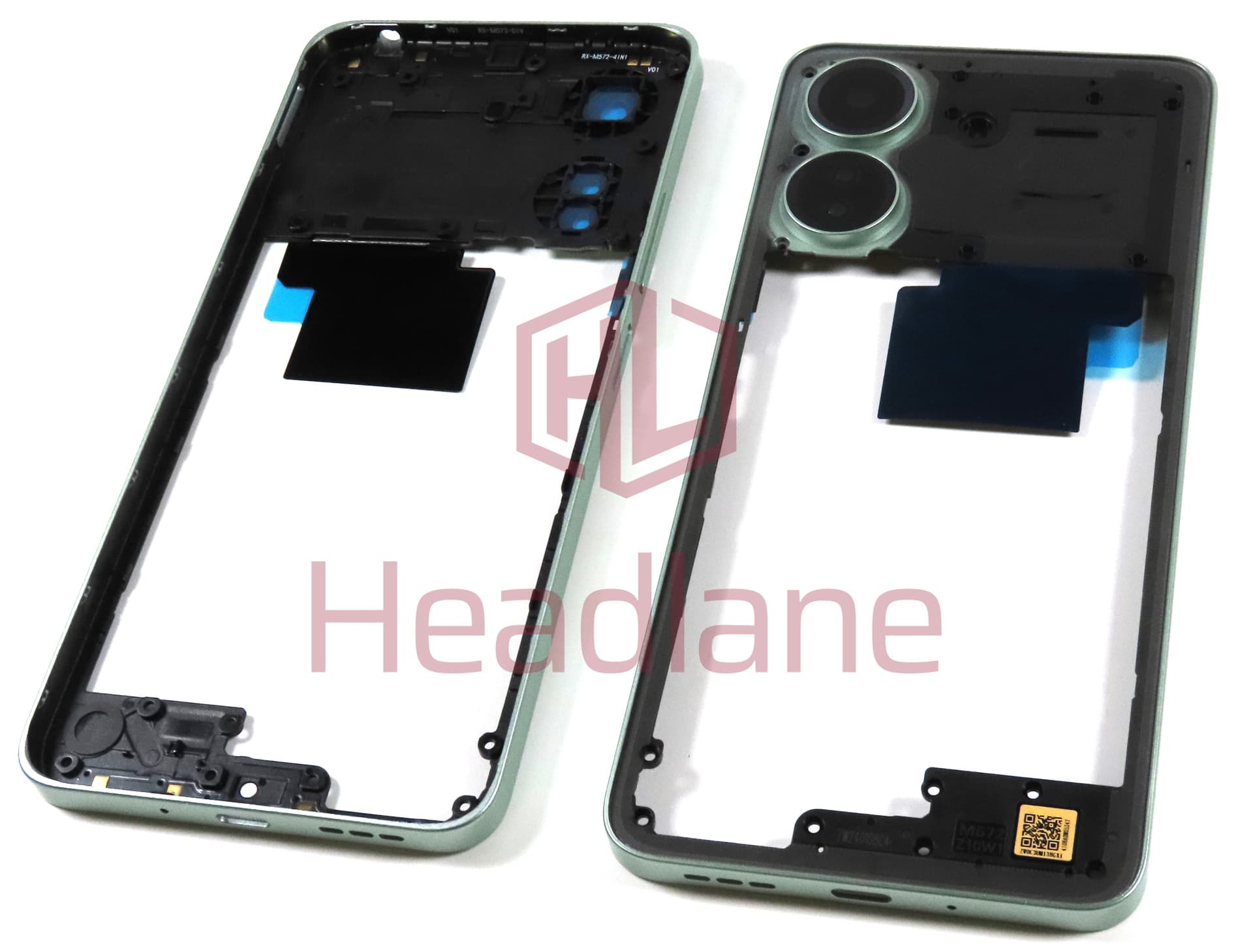 Xiaomi Redmi 13C Middle Cover / Chassis - Green - view 3