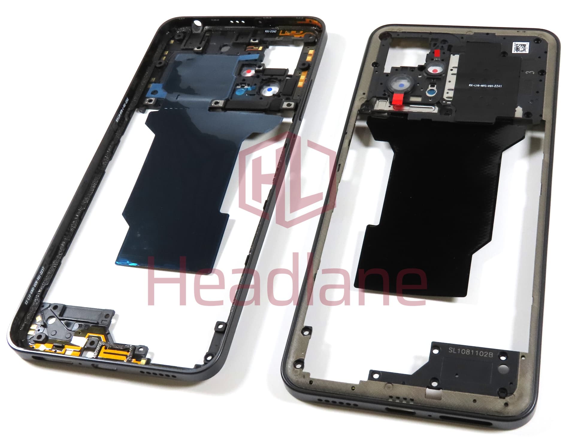 Xiaomi Poco X4 GT Middle Cover / Chassis - Black - view 2