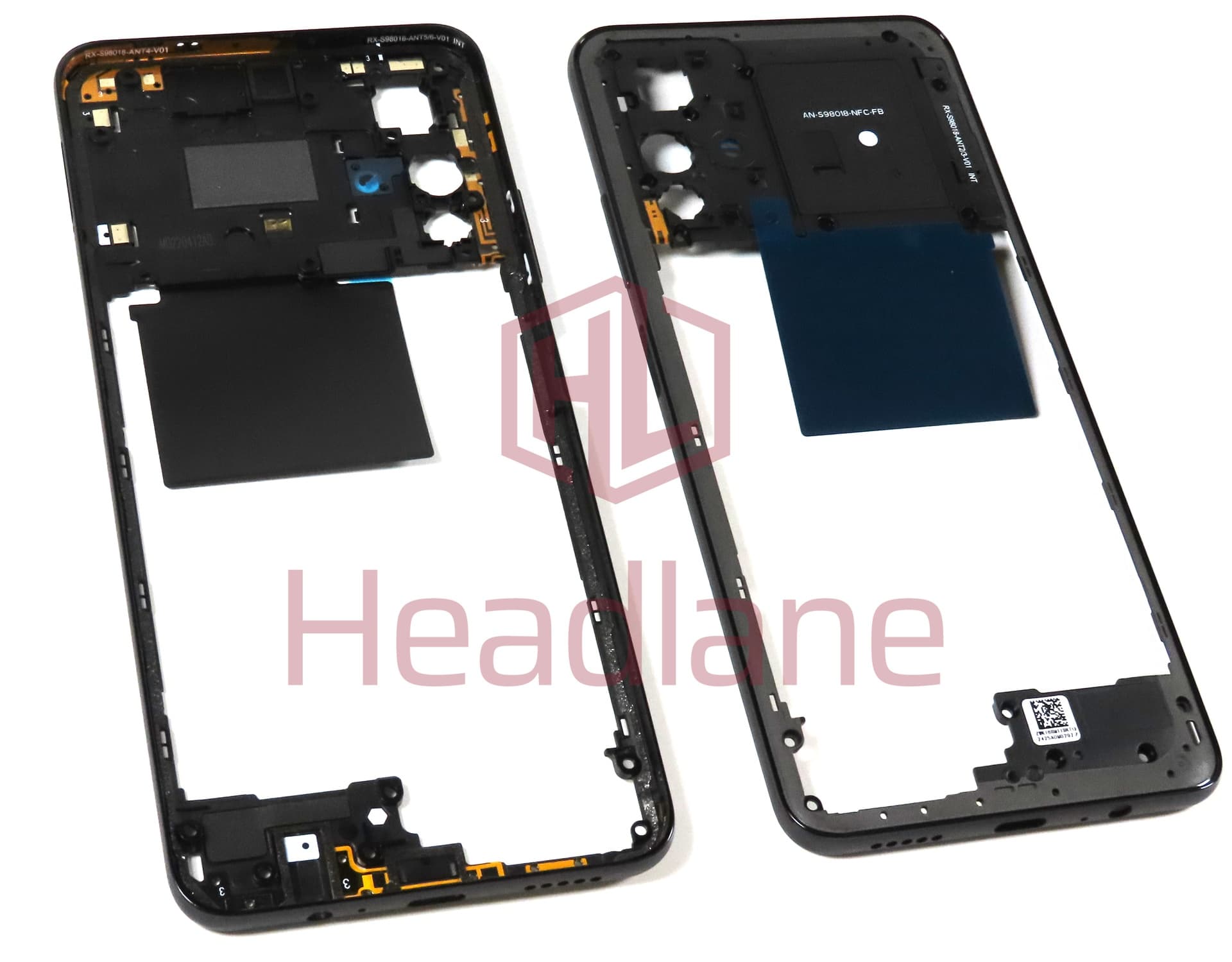 Xiaomi Redmi Note 11S 5G Middle Cover / Chassis - Black - view 2