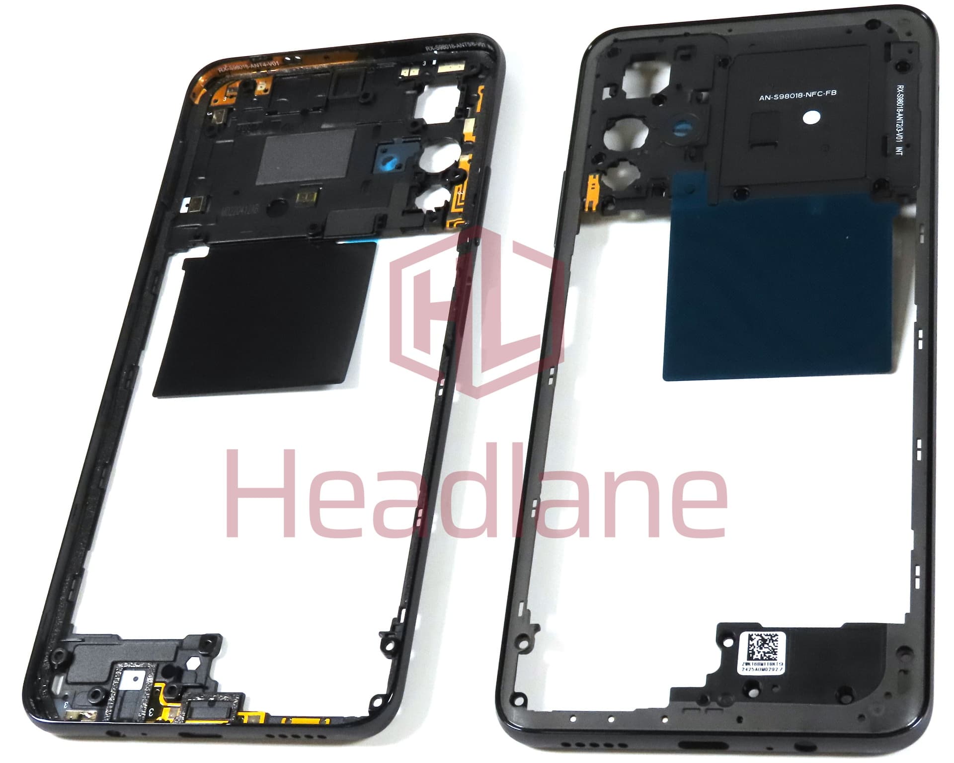 Xiaomi Redmi Note 11S 5G Middle Cover / Chassis - Black - view 3