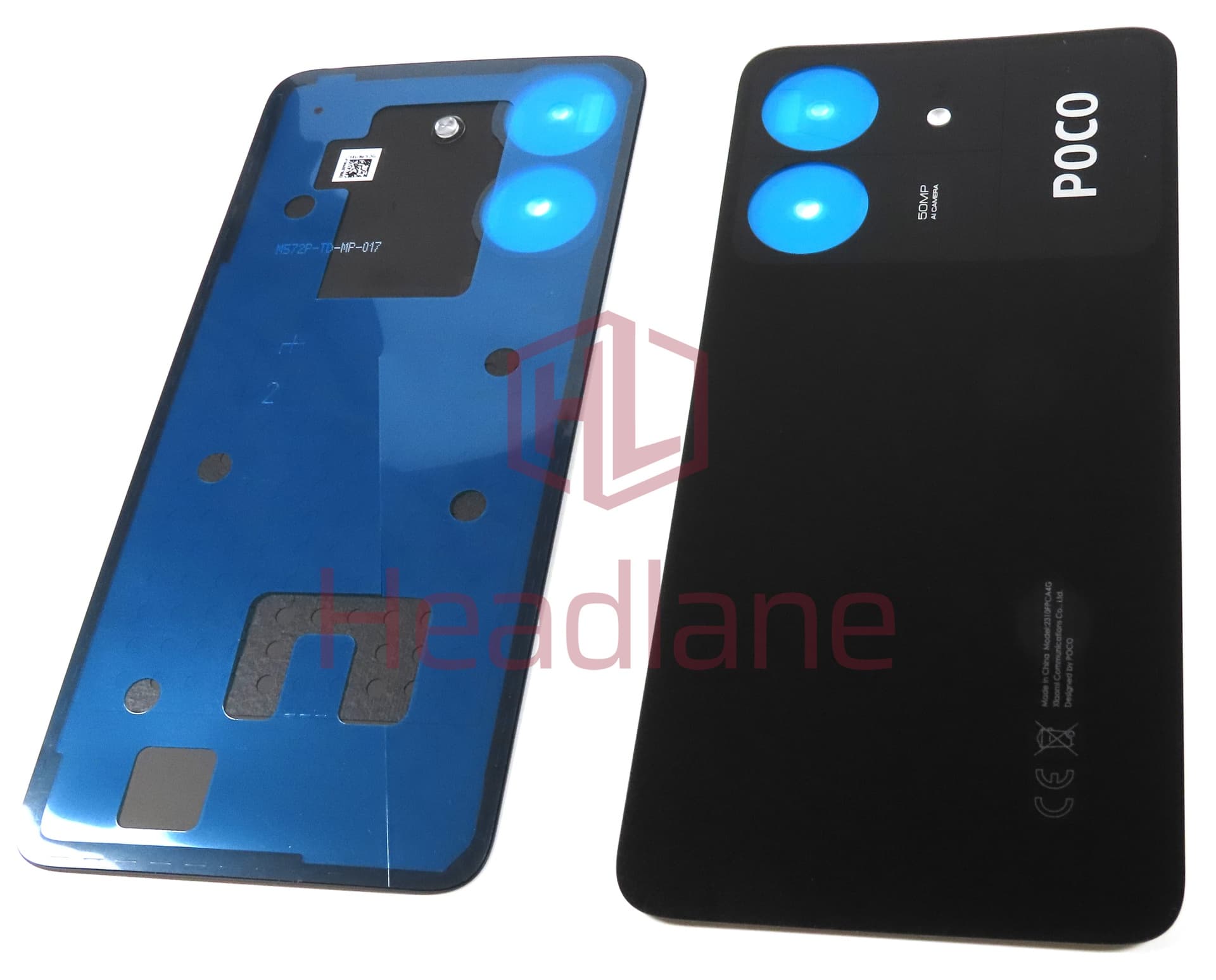 Xiaomi Poco C65 Back / Battery Cover - Black - view 2