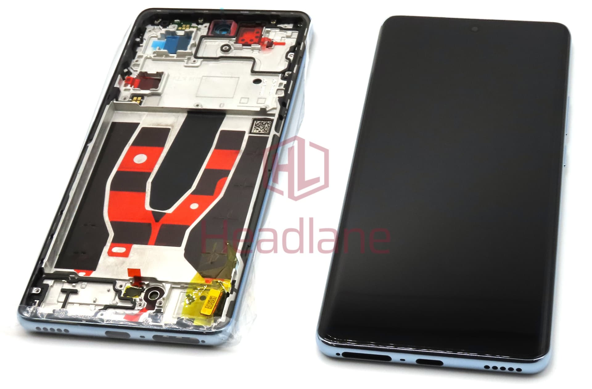 Oppo CPH2531 Reno10 5G LCD Display / Screen + Touch - Blue - view 2