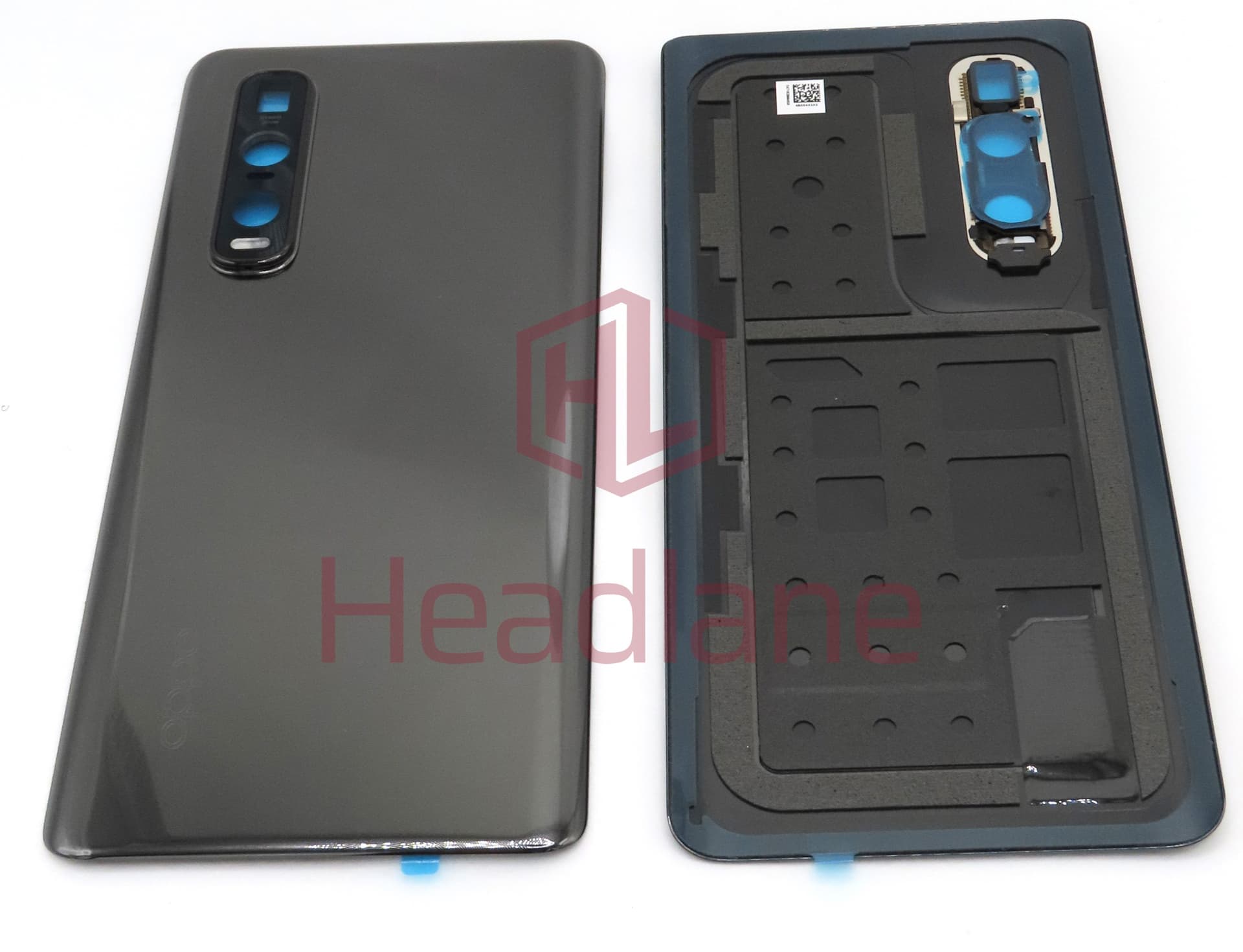 Oppo CPH2025 Find X2 Pro Back / Battery Cover - Black - view 2