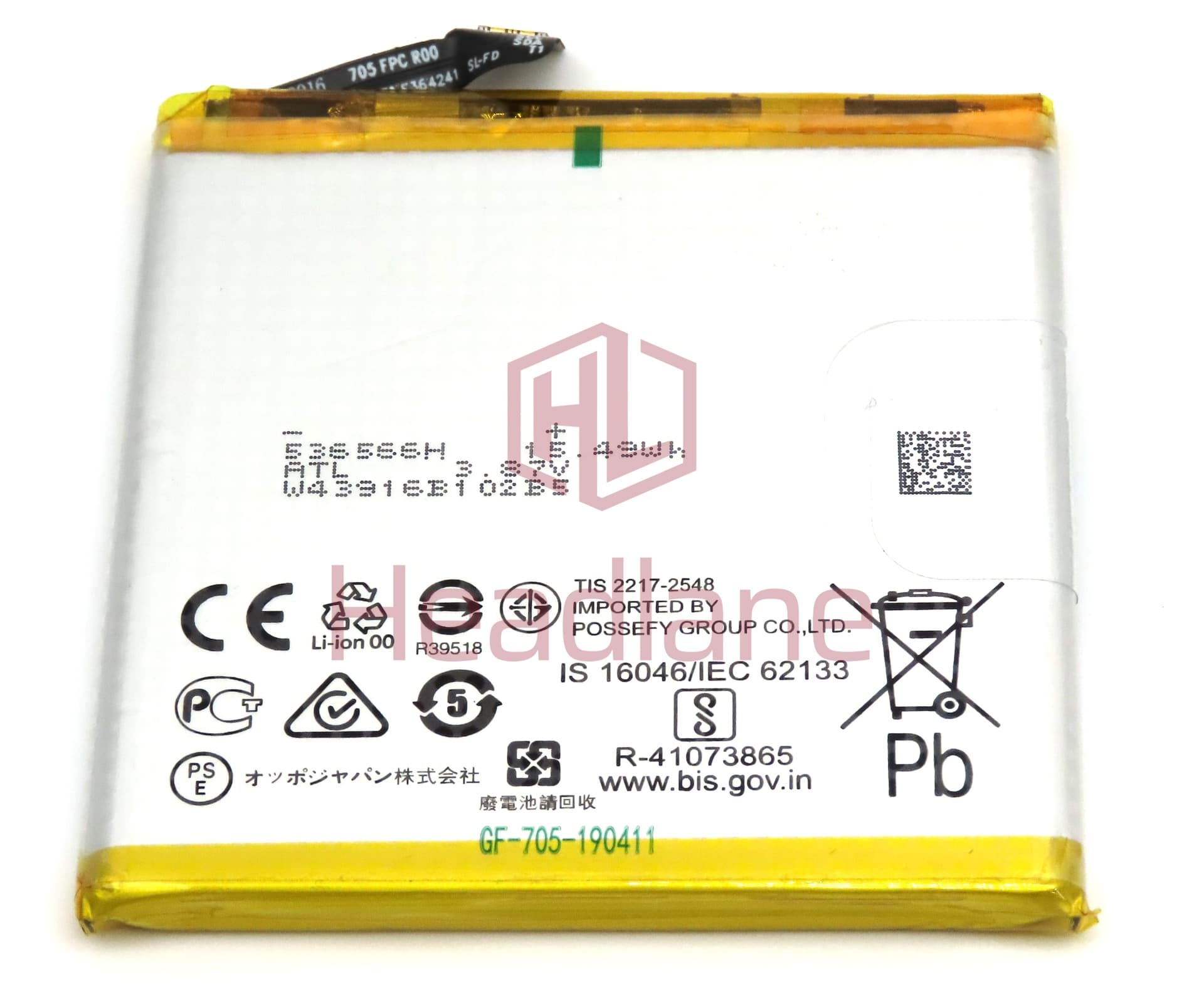 Oppo CPH1921 CPH1919 Reno 5G 10X Zoom BLP705 4065mAh Internal Battery - view 2