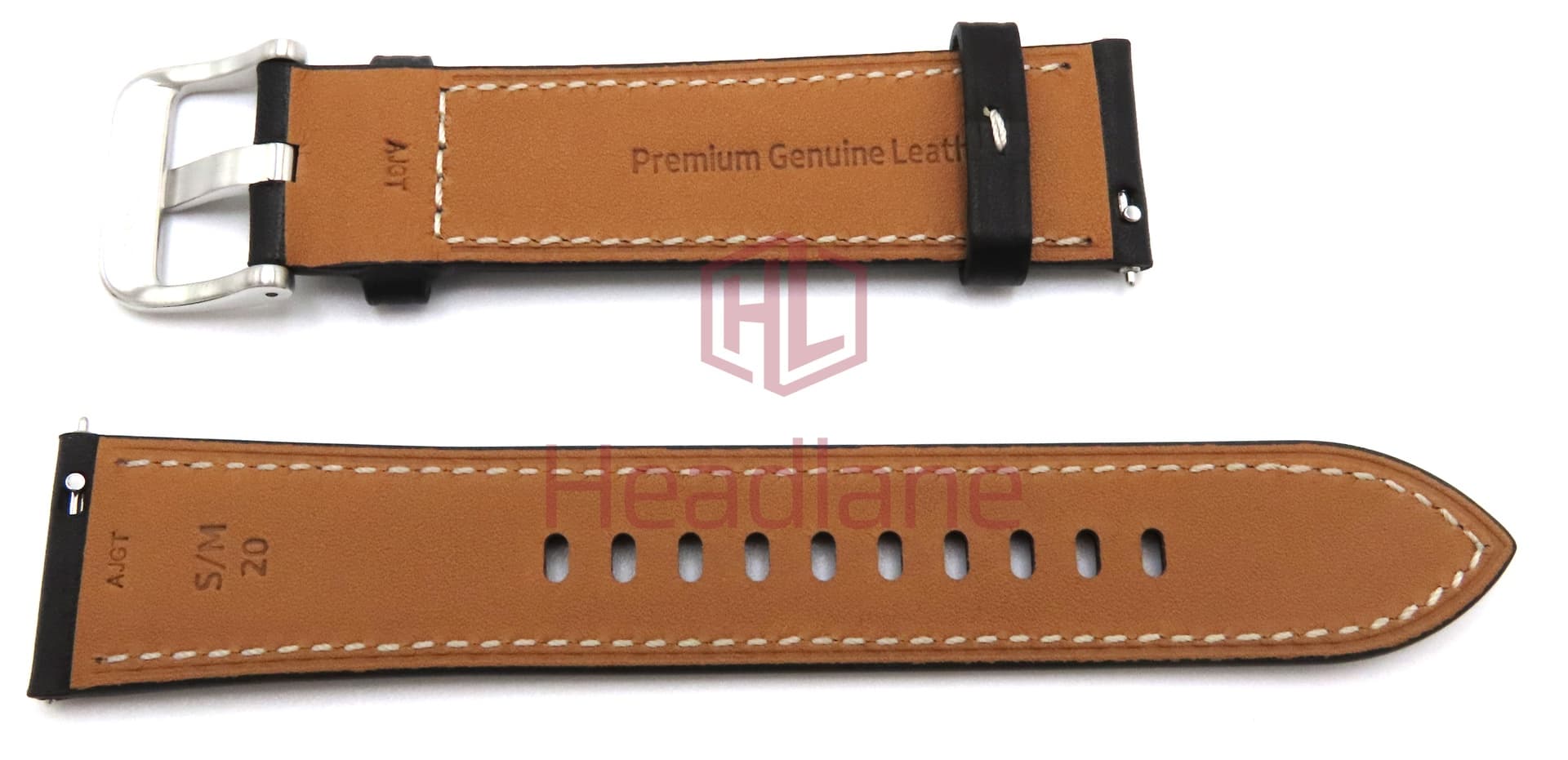 Samsung SM-R840 R845 Galaxy Watch3 Watch Strap Set - Black (Small) - view 2