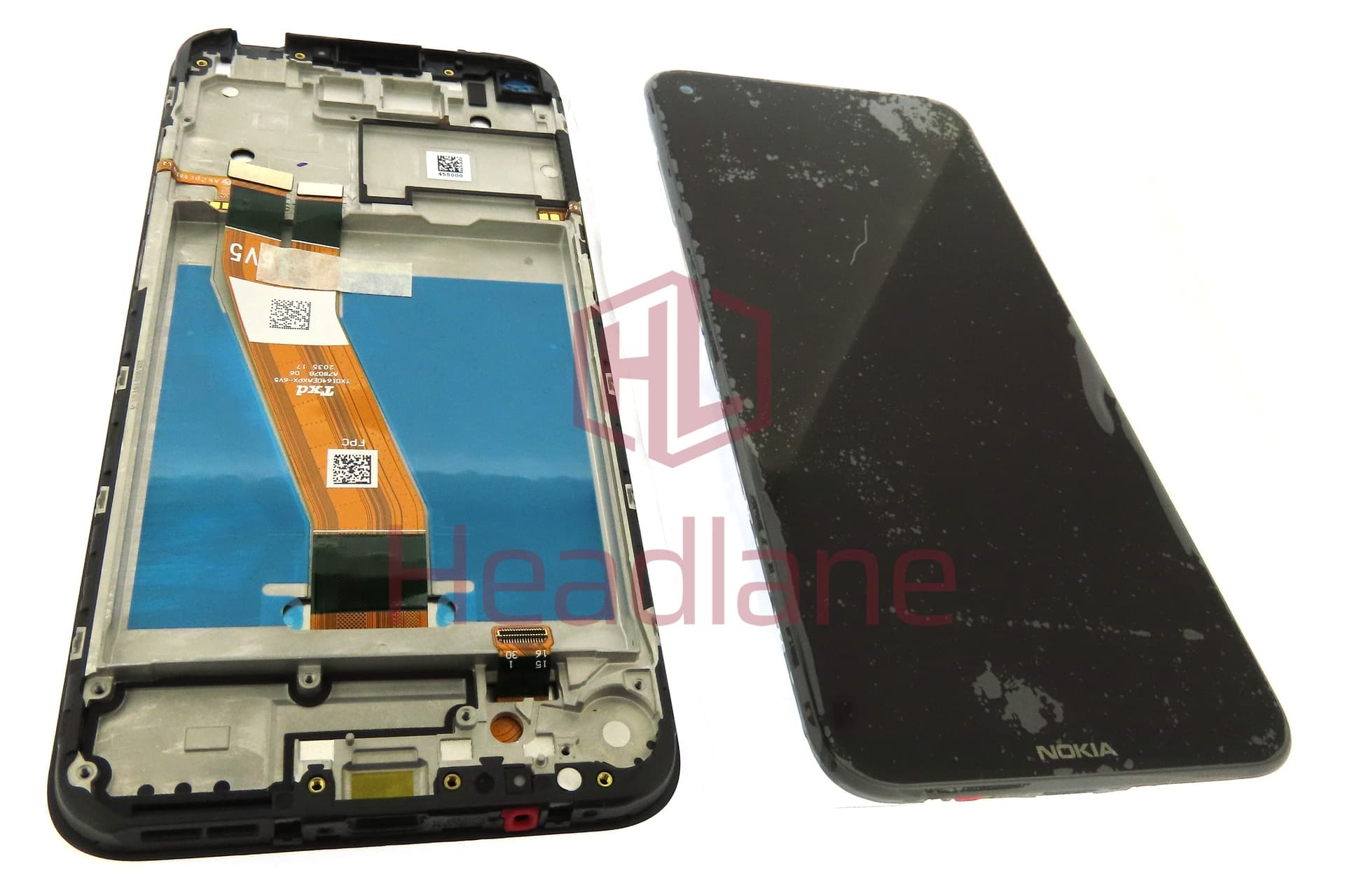 Nokia TA-1283 TA-1285 TA-1288 3.4 LCD Display / Screen + Touch - Black - view 2