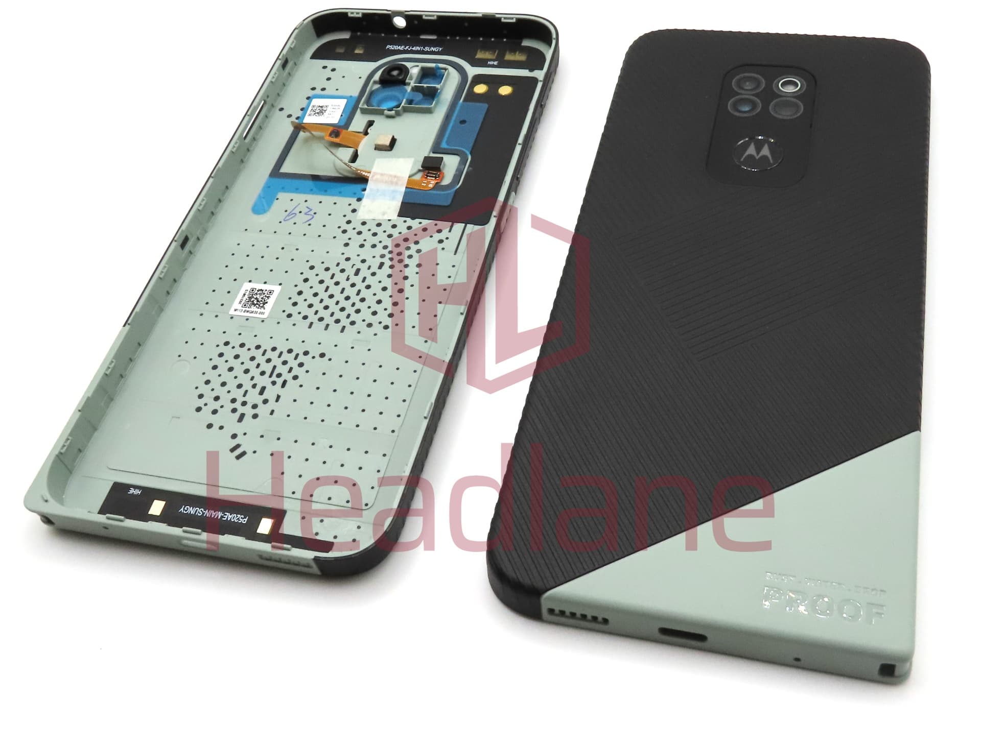 Motorola XT2083-9 Defy (2021) Back / Battery Cover - Green - view 2