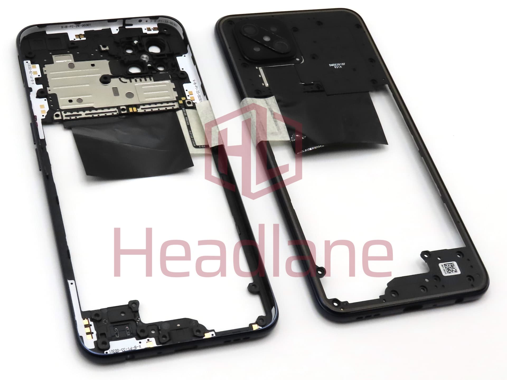 Oppo CPH2065 Reno4 Z 5G Middle Cover / Chassis - Black - view 2