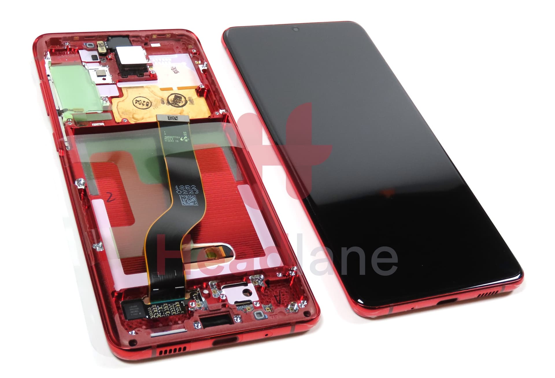 Samsung SM-G986 Galaxy S20+ / S20 Plus LCD Display / Screen + Touch - Red (No Camera) (No Box) - view 2