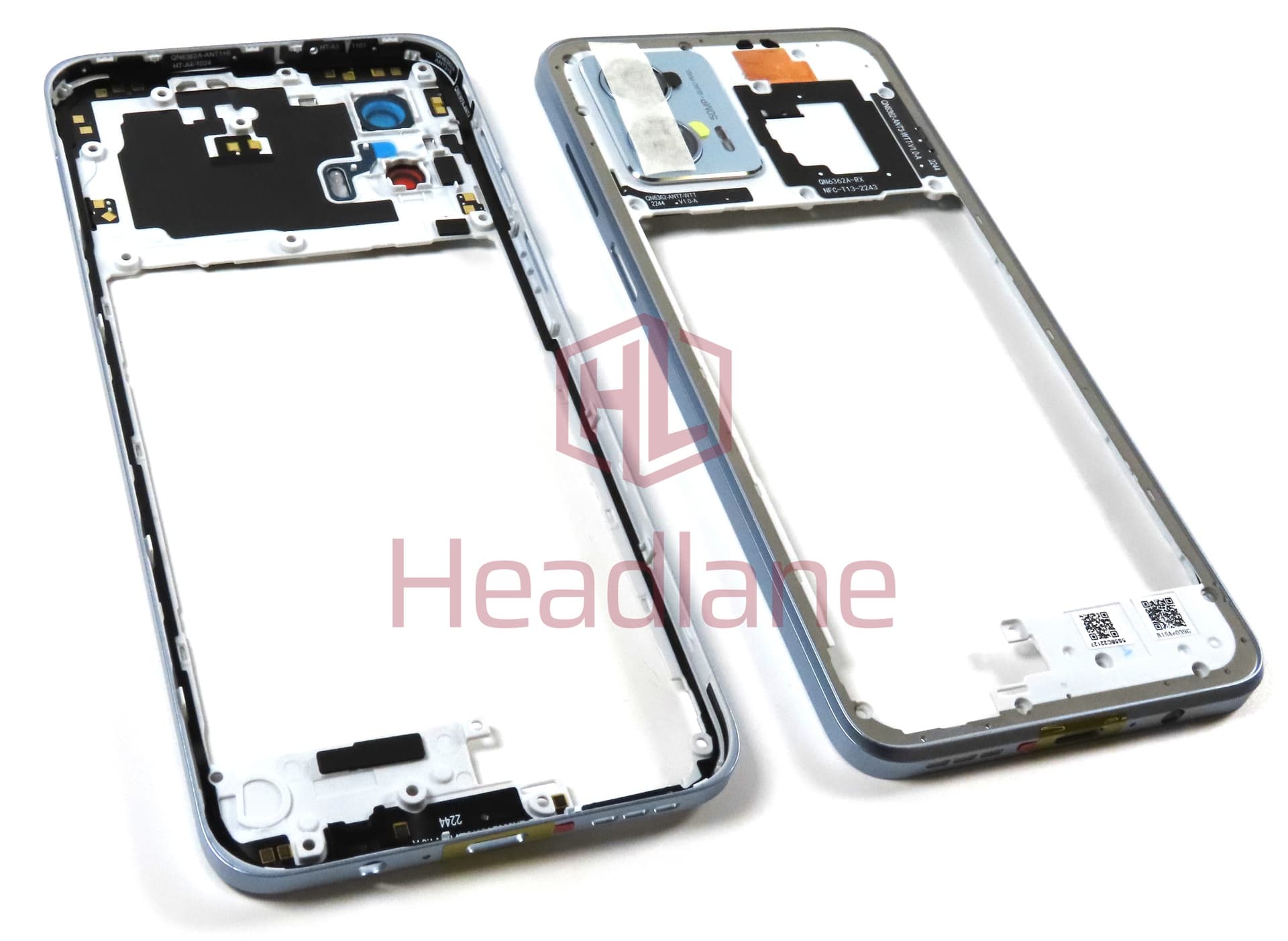 Motorola XT2335 Moto G53 Back / Middle Cover / Chassis - Silver - view 2