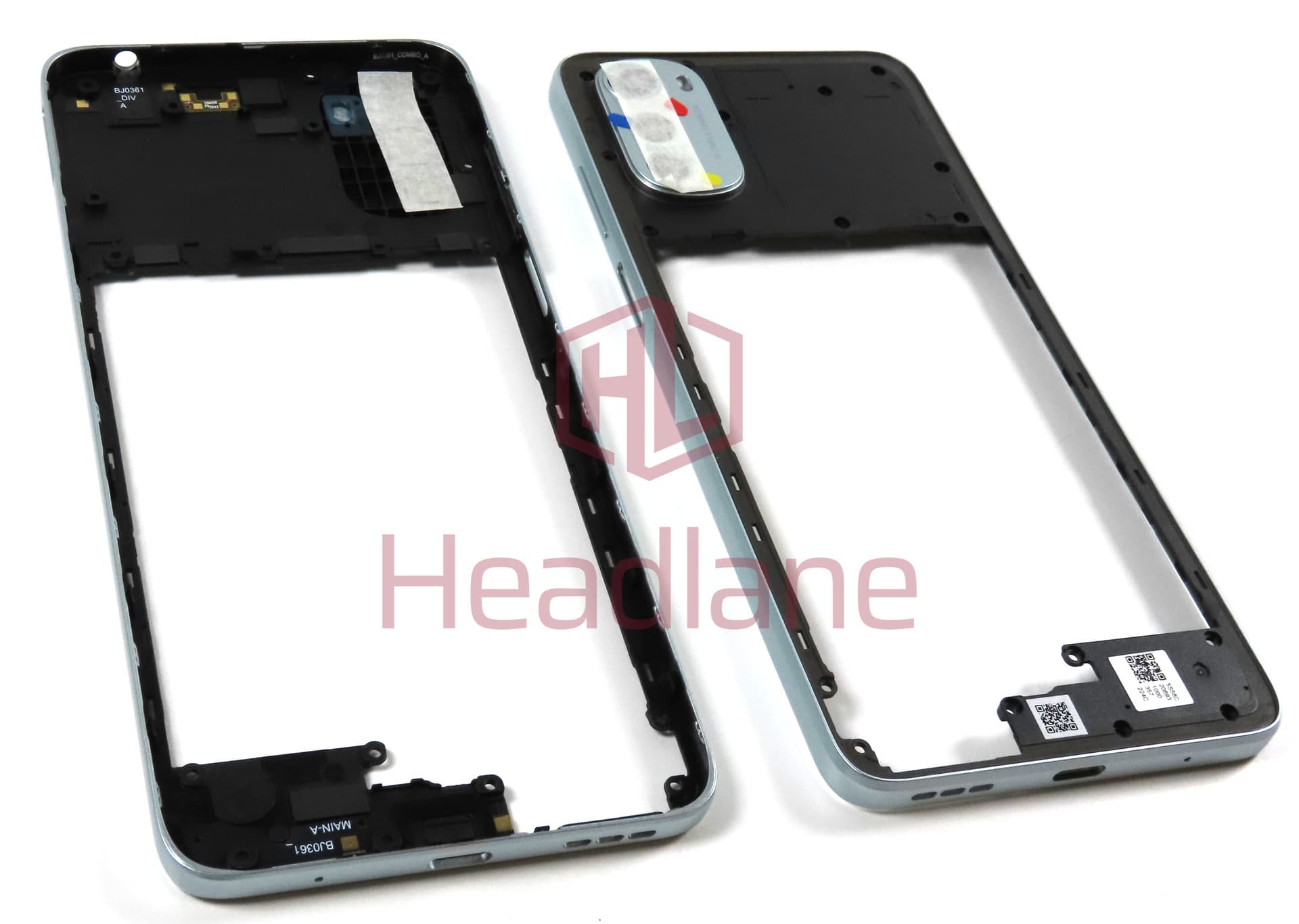 Motorola XT2227 Moto E32 Middle Cover / Chassis - Silver - view 2